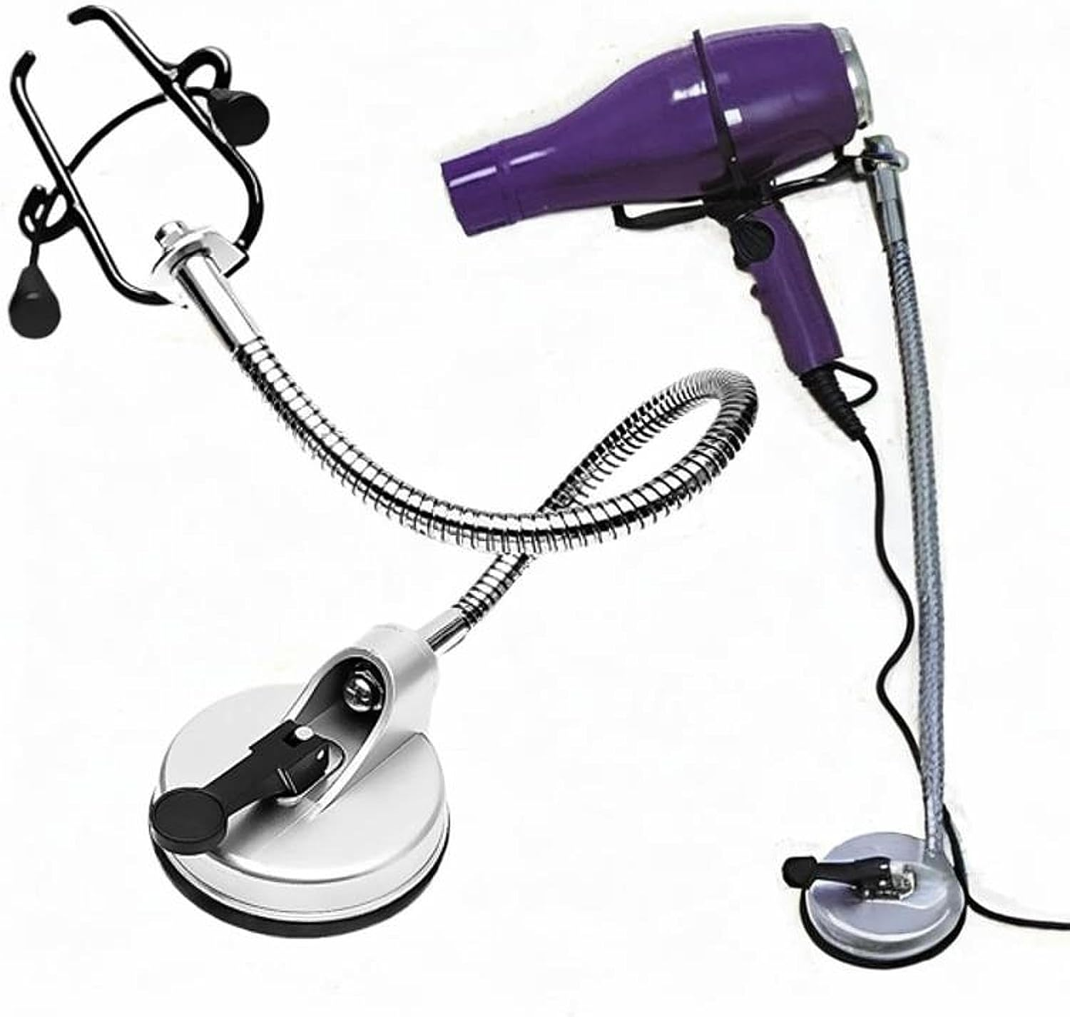 Hair Dryer Holder Stand Hairdryer Organizer Practical for Home Bathroom B, Style B - Style B image number 5