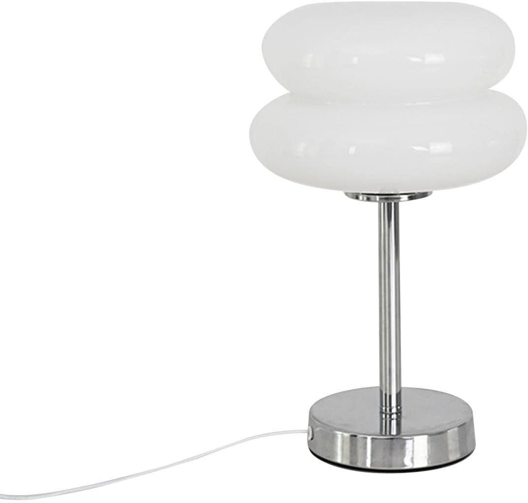 Fenteer Nordic Egg Pie Mushroom Table Lamp Modern Fashionable USB Table Lamp 3 Color Change Durable for Dresser Desk Lamp Bedside Living, Pink