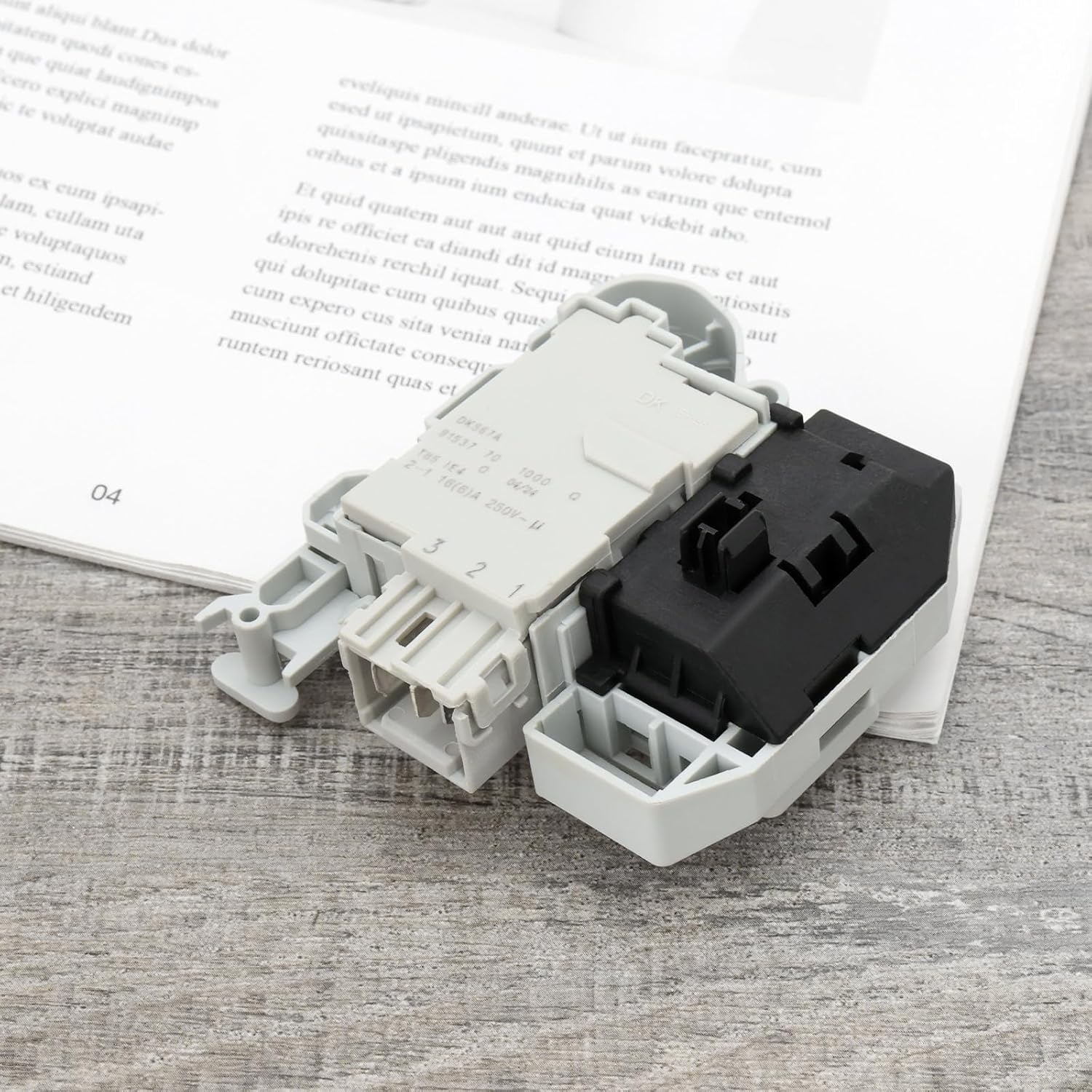 1Pc Washing Machine Electric Door Lock Replacement Part 0638259 Compatible with Bosch Compatible with Siemens Models Iq100 Iq300 Iq500 Iq700 image number 2