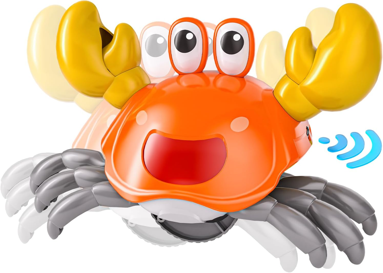 TEMI Crawling Crab Baby Toy for 36 Months - Sensory Walking Musical Toys, Infant Toys 36 Months, Dancing Moving Crab with Obstacle Avoidance, Birthday Kids Gifts 3 Year Old Toddlers image number 4