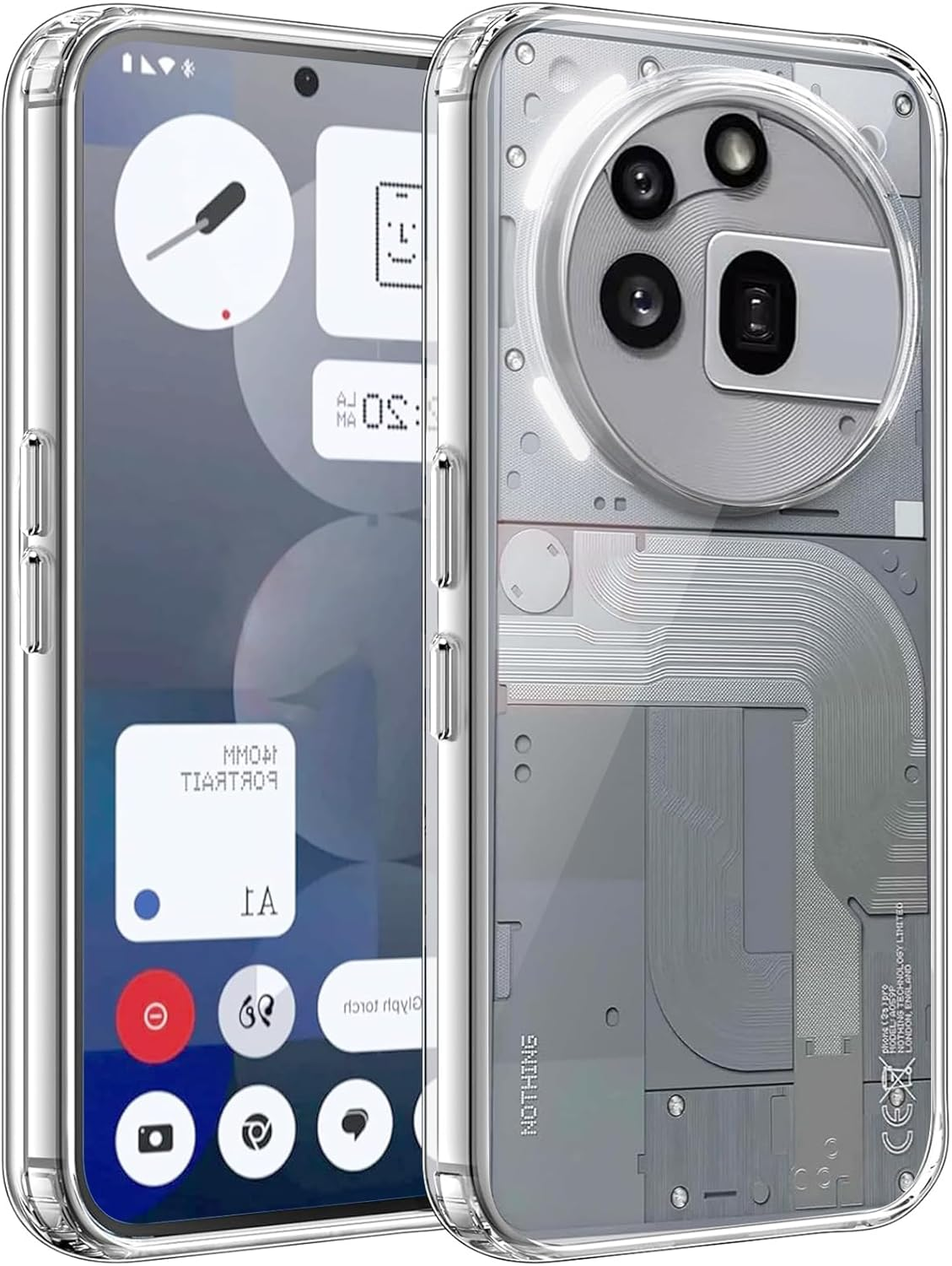 Jellypie for Nothing Phone 3A Case Clear, Transparent Shockproof Anti-Scratch Protective Case for Nothing Phone (3A)