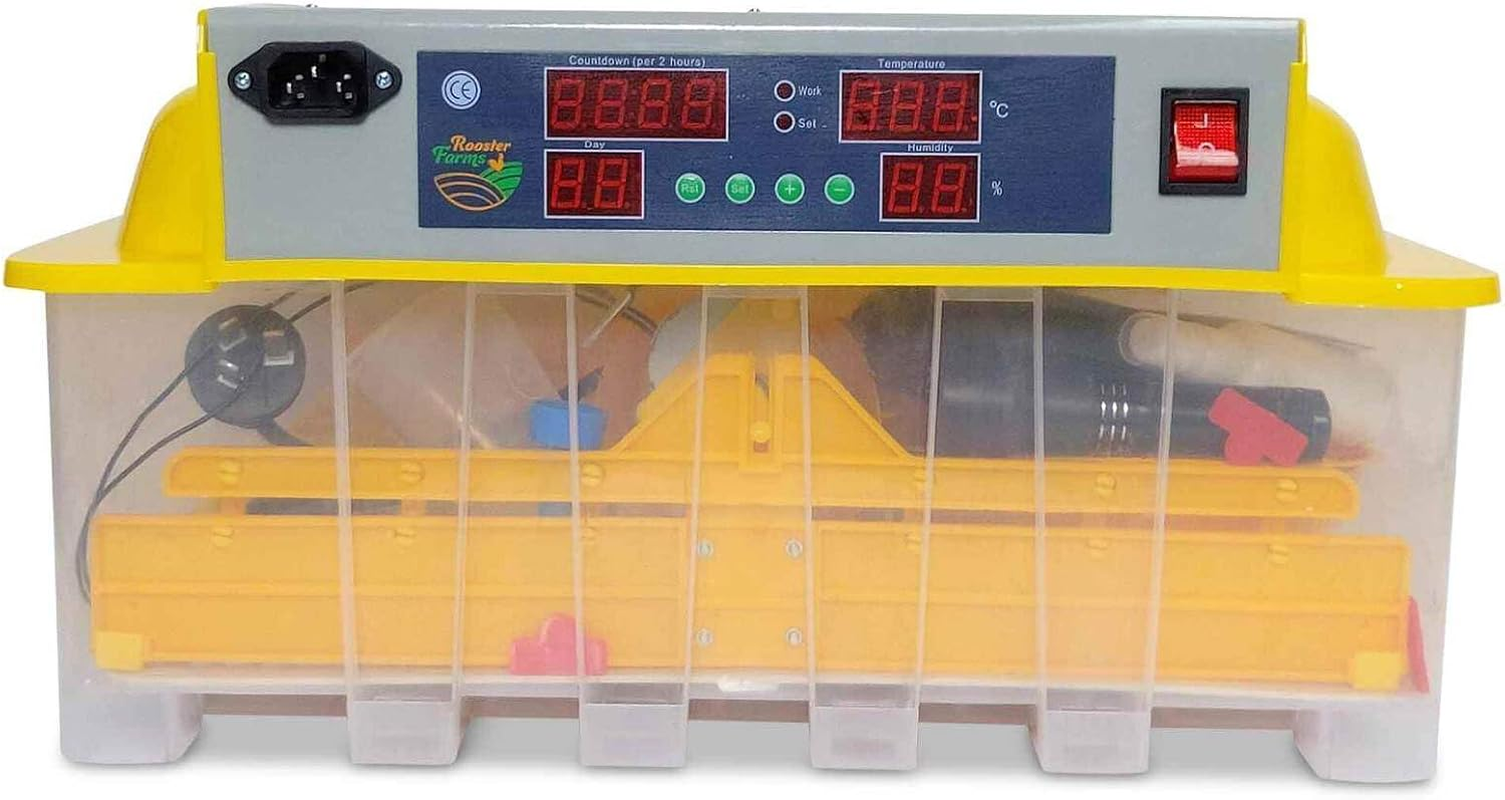 Electric 48 Egg Incubator + Accessories Hatching Eggs Chicken Quail Duck