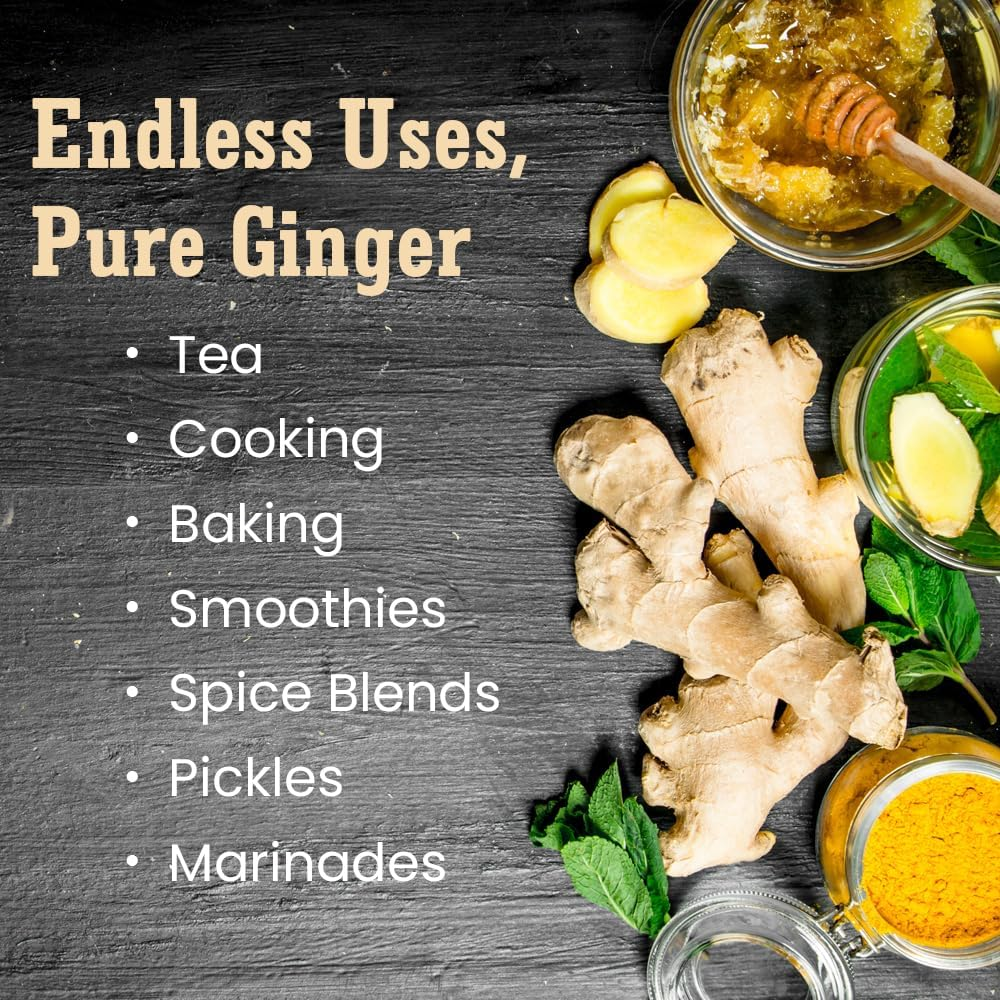 Ginger Tea Cut 100 G | Natural, Freshly Sliced Ginger Root for a Full-Flavored and Refreshing Experience | Perfect for Brewing Bold, Soothing Tea