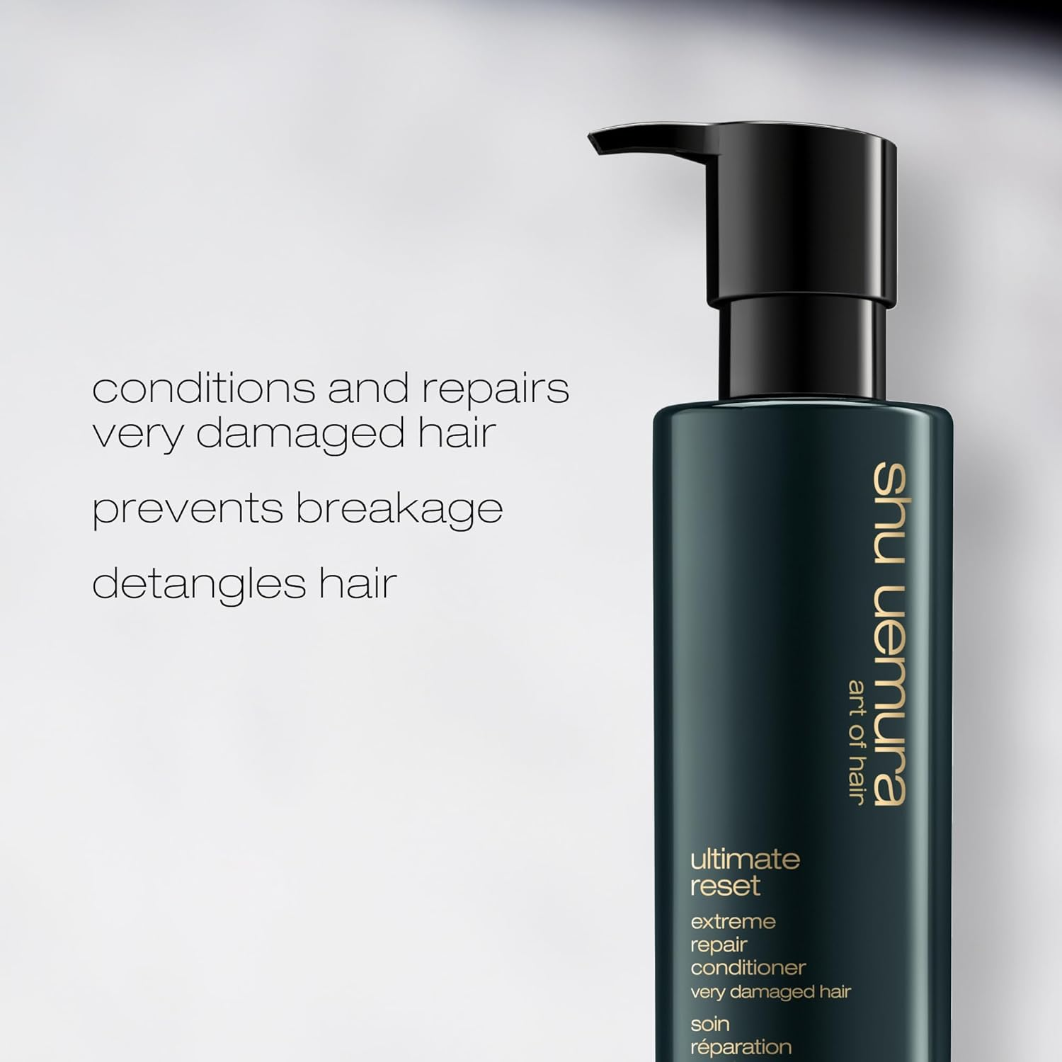 Shu Uemura, Ultimate Reset, Extreme Repair Conditioner, for Damaged and Structured Hair, with Japanese Rice Extract, Repair of Hair Fibre and Protection against Hair Breakage, 250 Ml image number 6