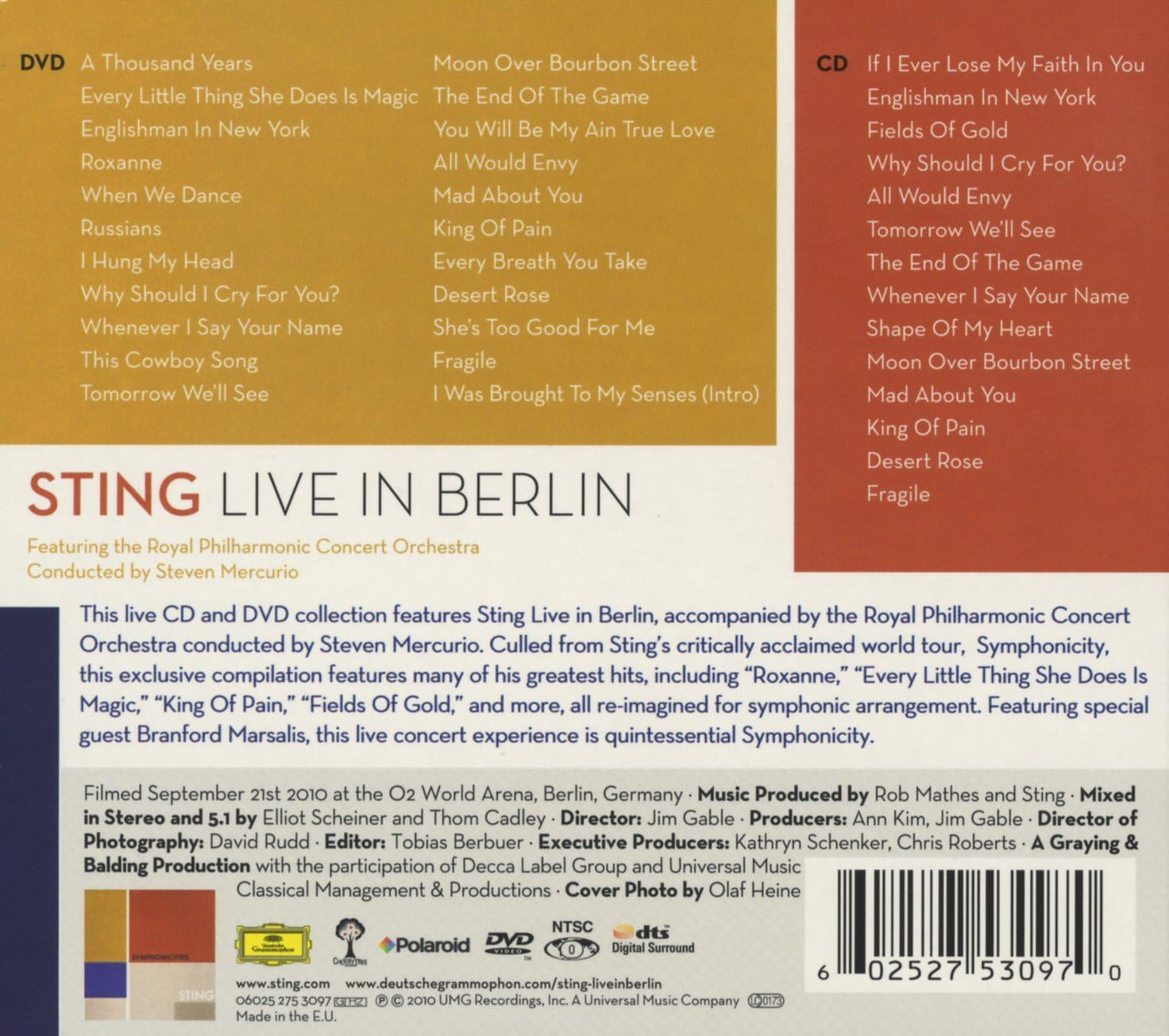 Sting: Live in Berlin image number 3