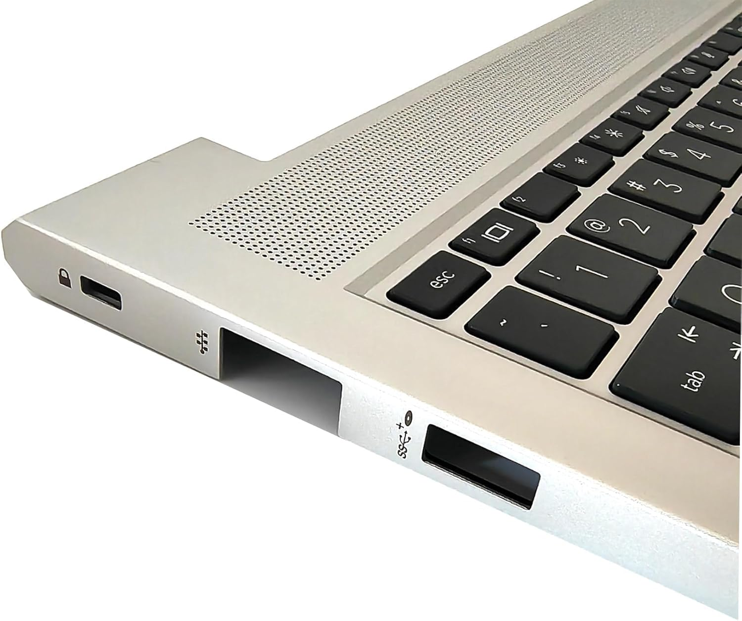 Palmrest Upper Case Keyboard Assembly Part with US Layout Replacement for HP Probook 450 455 G9 Laptop N01934-001 Silver image number 2