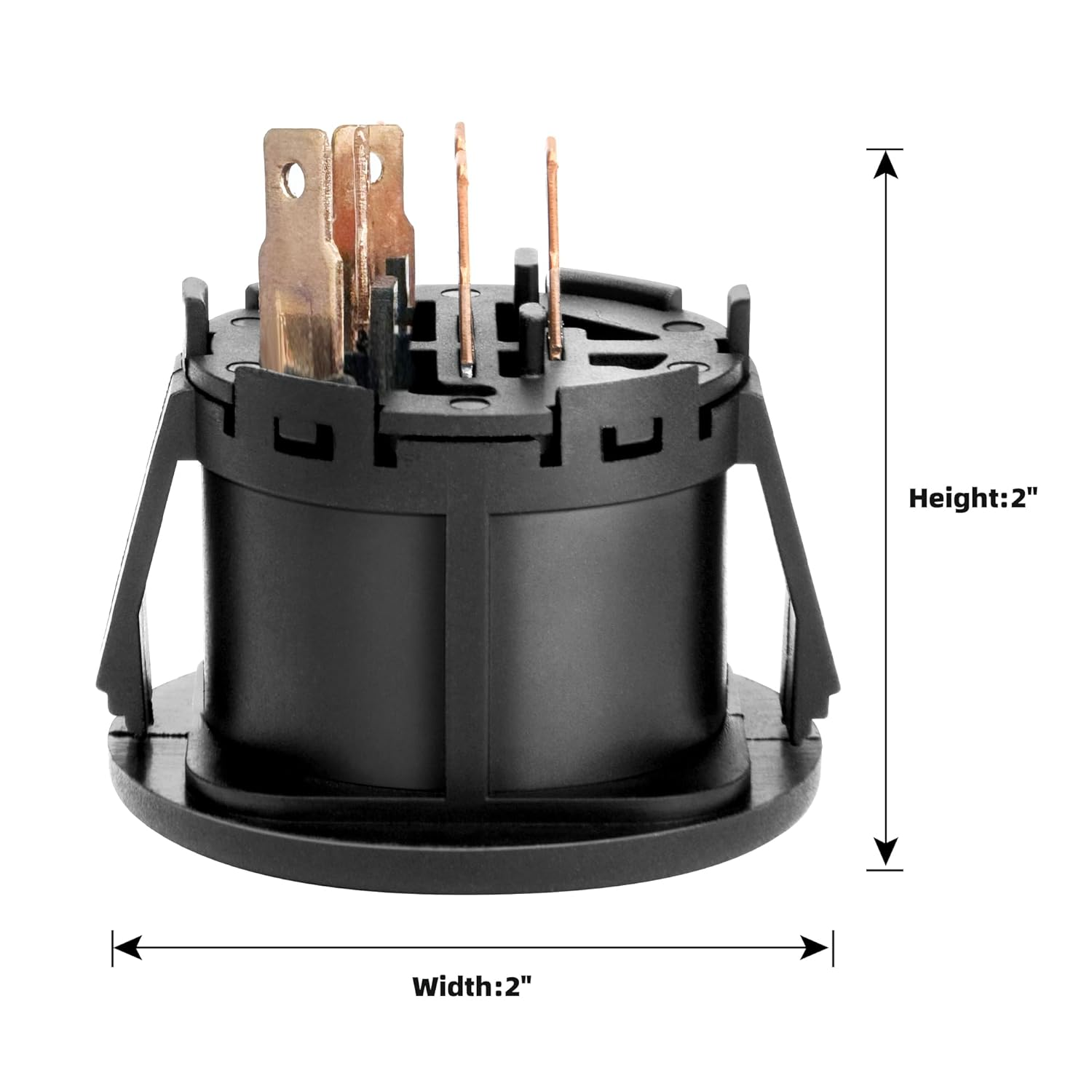 532193350 Ignition Switch with 2 Keys 4 Position 7 Terminals for AYP, Husqvarna, Craftsman, Sears, Poulan Lawn Mower Rider - Replaces 6900-49P1 33457 21546319 448017800 193350 725-07527 705064 image number 1