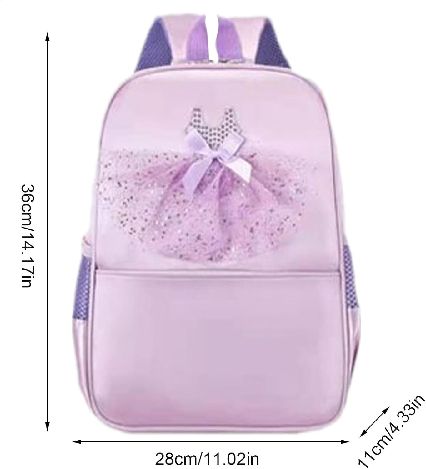 Ballet Dance Backpack, Gymnastics Bag, Travel Ballet Dance Backpack for Girls Cute Gymnastics Bag for Toddler image number 5