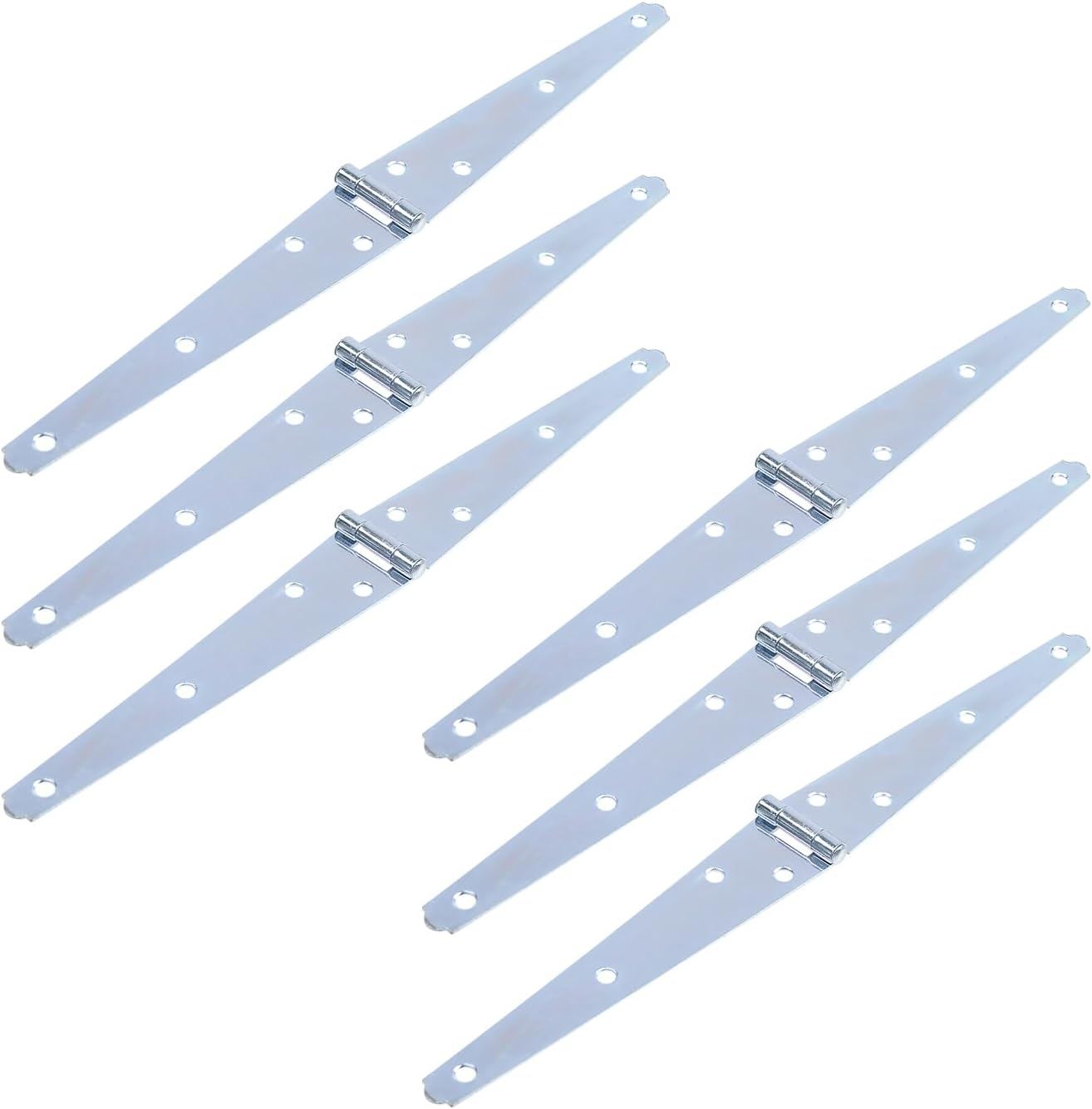 Geesatis 6 Pcs Hinges Heavy Duty Hinge 3 Inch Cabinet Closet Latch Door Hinge, with Mounting Screws