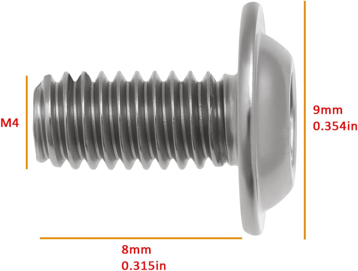 VGOL 5Pcs Robotic Lawnmowers Torx Bolts M4X8Mm Compatible with Husqvarna Automower 315X, 590508701 image number 4