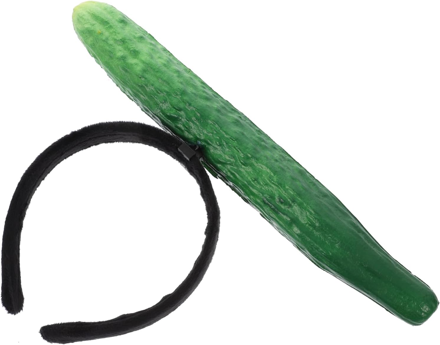 Beaupretty Vegetable Headband Funny Chinese Cucumber Headband 3D Makeup Headband Spa Hair Band Face Wash Headband Elastic Skin Care Head Wrap Hair Accessories image number 1