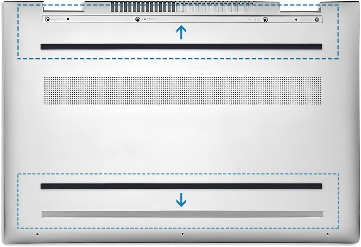 KBRPARTS 2PC Replacement Laptop Rubber Feet Strips for HP Envy X360 15-DS 15-DR, HP 15-DS1063CL 15-DS1083CL 15-DR1075CL 15-DR1679CL Series Laptop, New Replacement HP Laptop Rubber Feet image number 1
