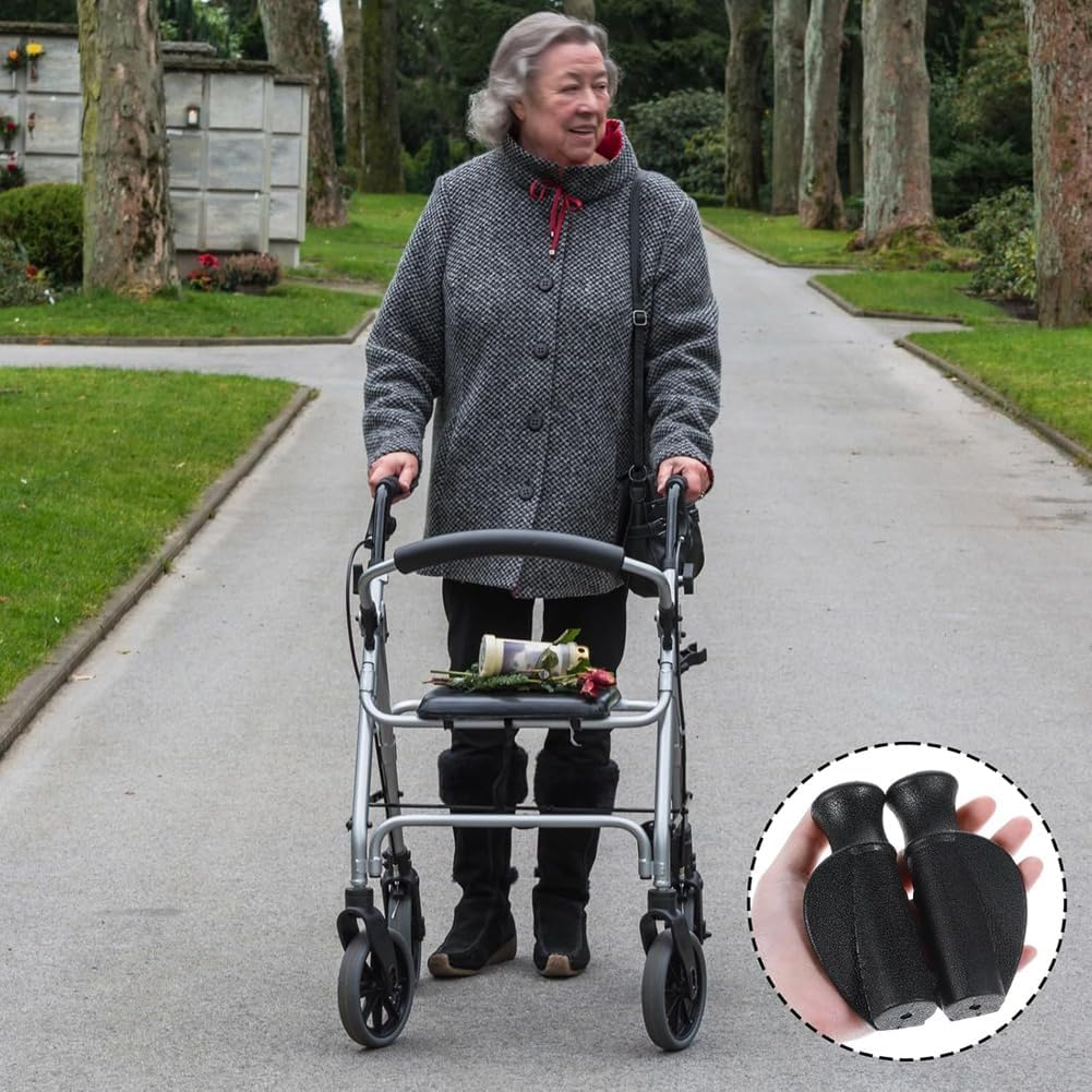 2 PCS Universal Rollator Hand Grip for Rollator and Wheelchair for Seniors, Mobility Impaired for 4-Wheel Rollator image number 2