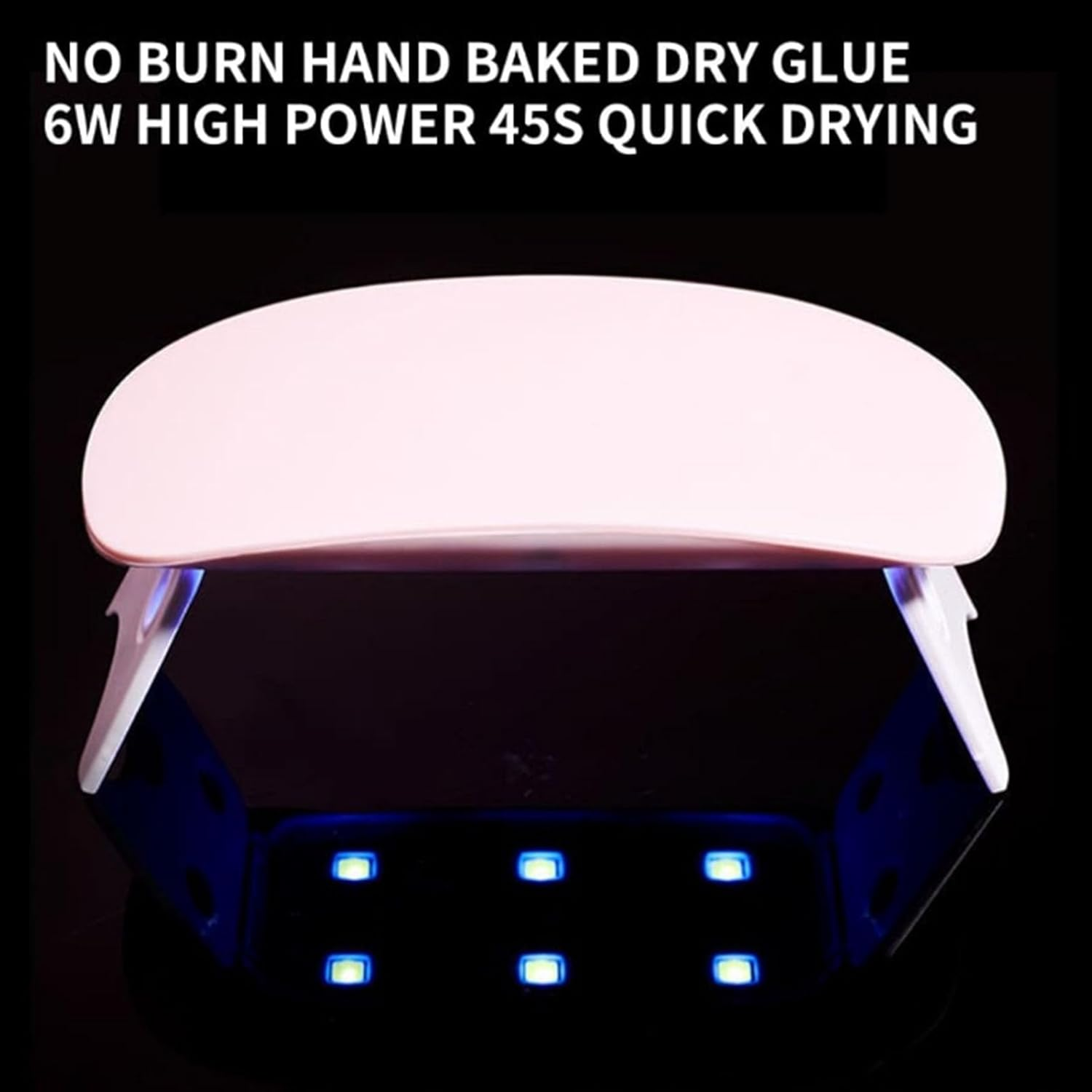 Cryfokt Nail Dryer Lamp, Mini UV LED Nail Lamp, Portable Gel Light Mouse Shape Pocket Size Dryer with Dual Light Sources, Manicure Tool for Home, Professionals image number 2