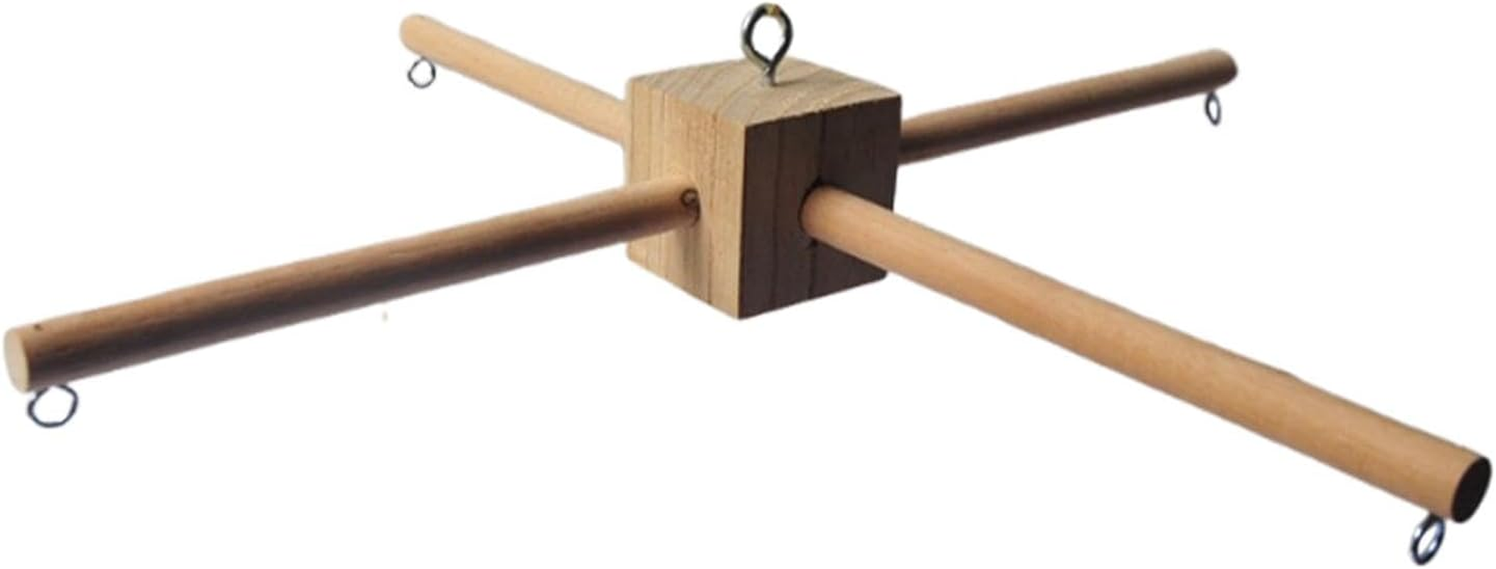 Wooden Mobile Frame Kit,Bed Toy,Diy,Photography Prop Newborn Gift Newborn Crib Hanger Mobile Hanging Frame for Music Box Bell image number 1