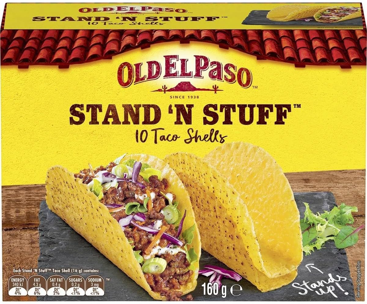 Old El Paso Stand 'N Stuff Taco Shells 160 G