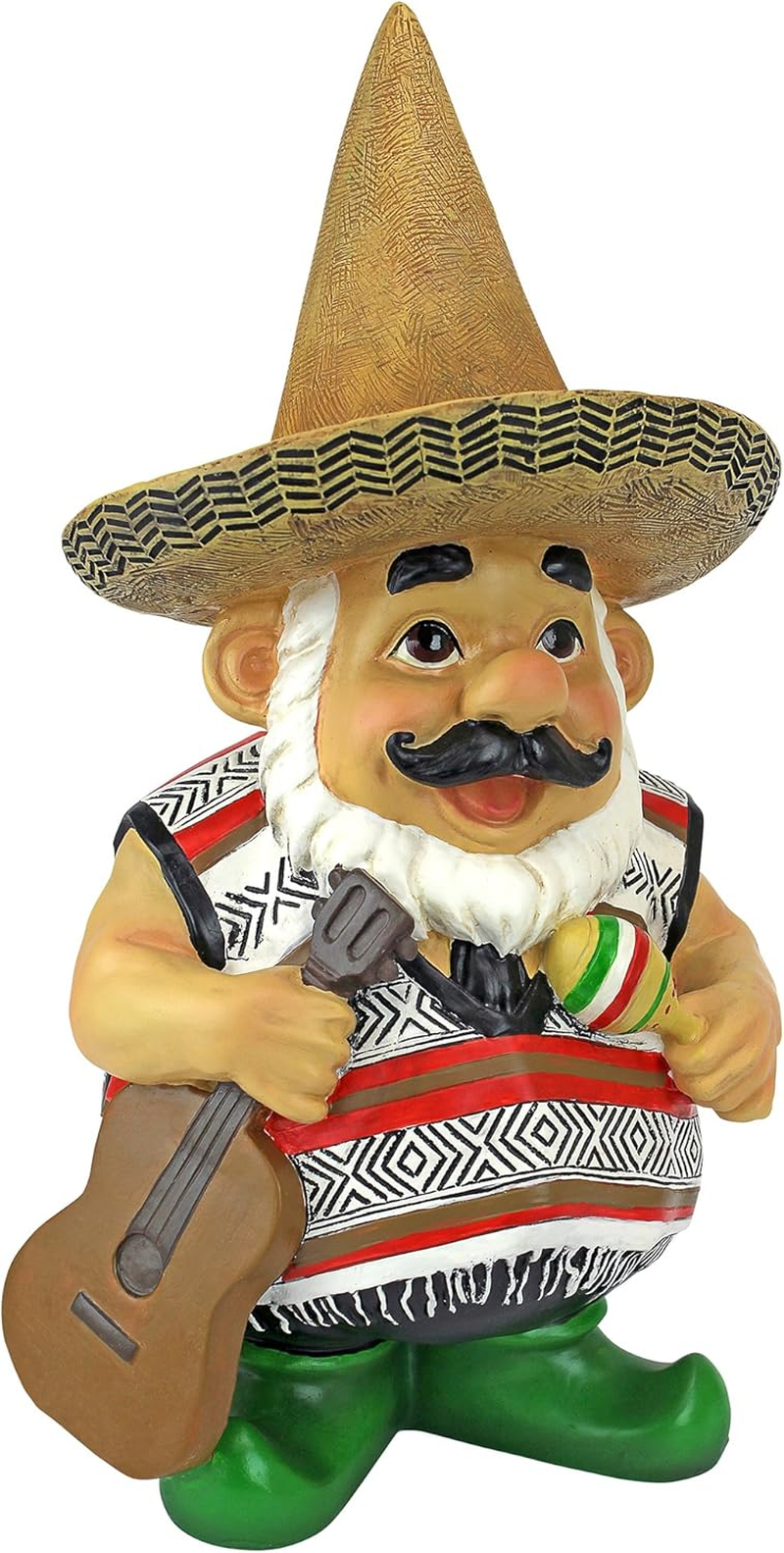 Design Toscano Pancho the Mariachi Garden Gnome Statue, Full Color image number 6