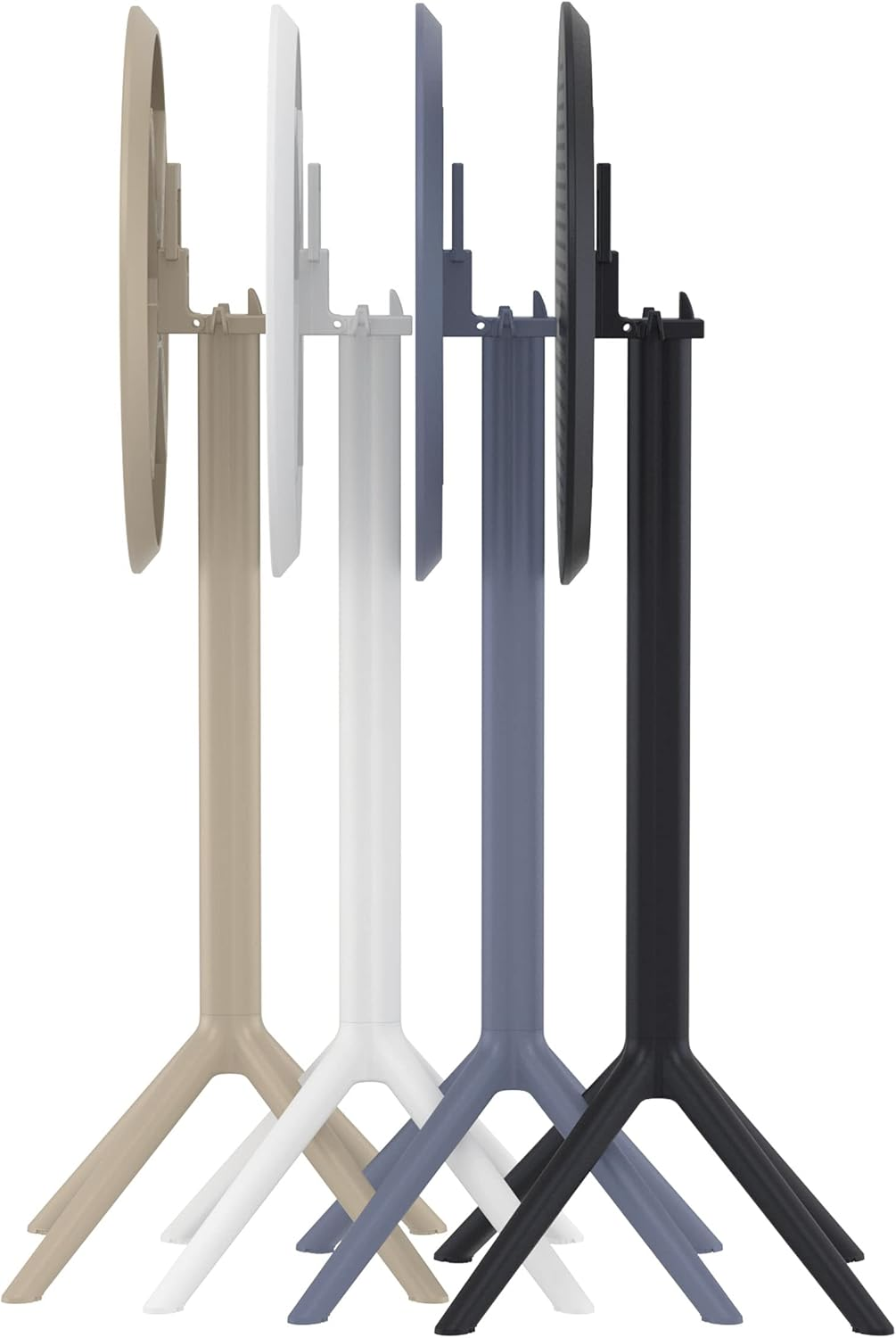 Sky Folding 60 round Bar Table, Taupe image number 4