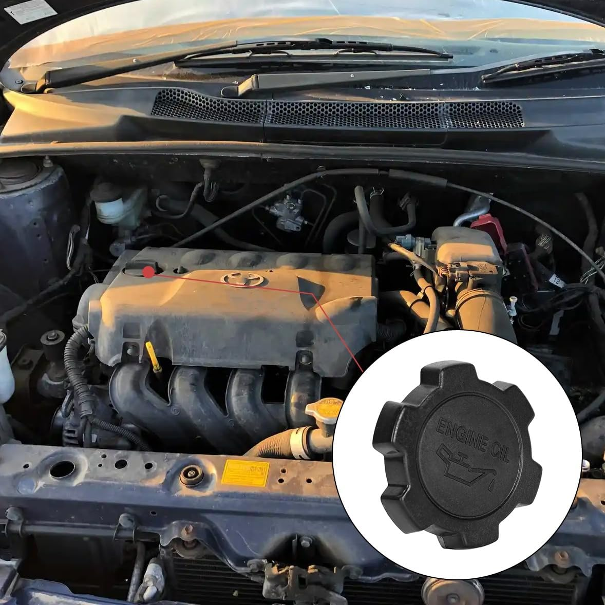 Ruimou 1Pcs Auto Oil Filler Cap Assembly OE: 1218055010/1218013030 image number 1