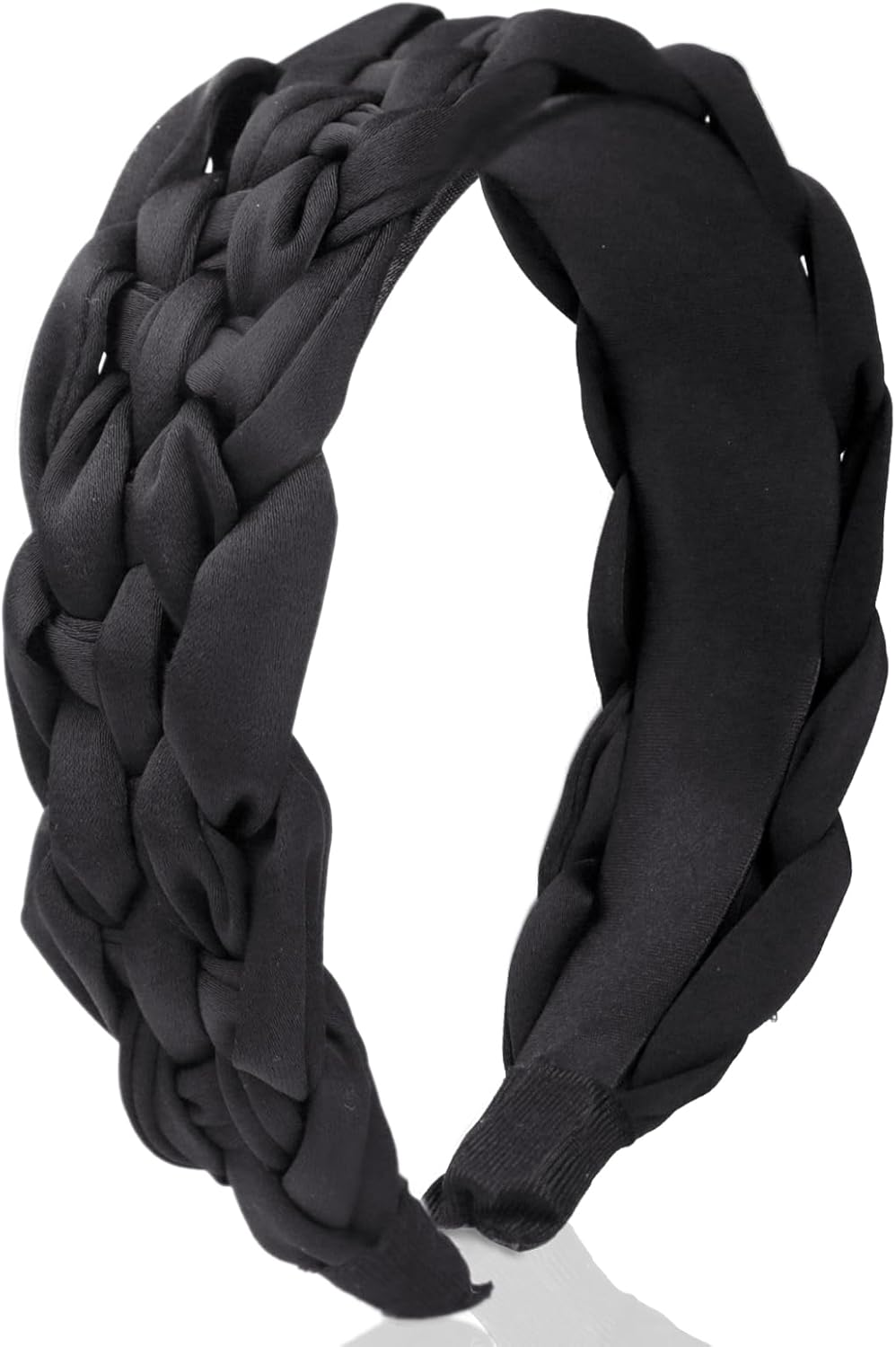 KU Women'S Non-Slip Headband Hair Accessories Girls - Elegant Hair Band Braided in French Style, Vintage Headband & Hair Band in Black | Braided Hair image number 6