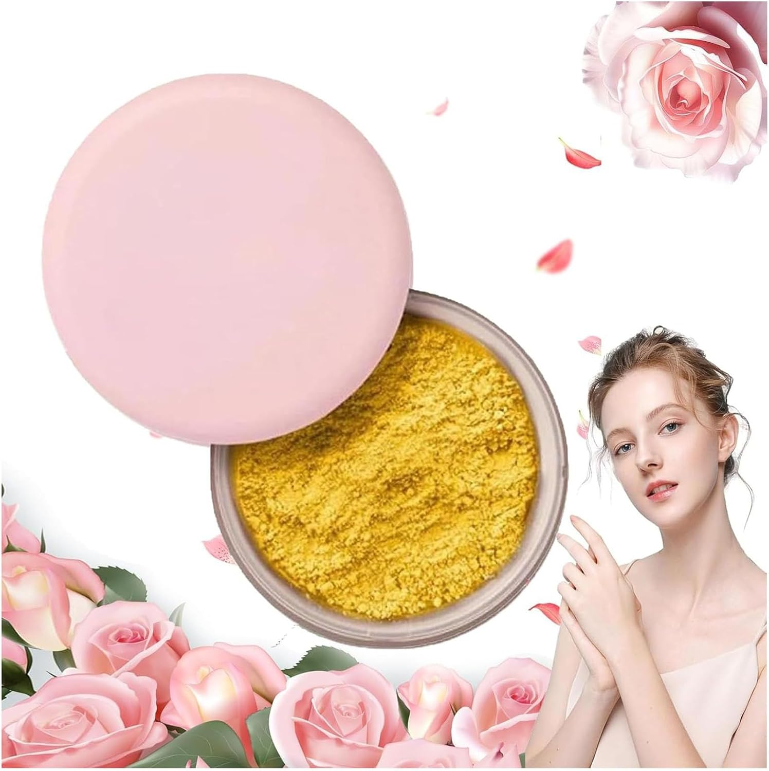 Beauty Pink Setting Powder, Blurring Setting Powder By, Blurring Powder, Setting Powder, Waterproof Setting Powder, Pink Blurring Powder for All Skin Tones (3#) - 3 image number 3
