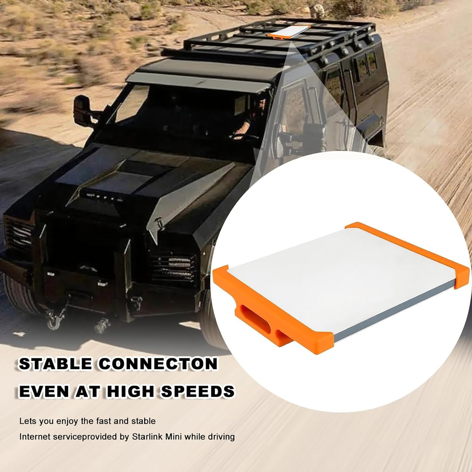 Starlink Mini Roof Rack Mount-Universal Quick-Release Starlink Mini Holder for All-Terrain Vehicles,Rvs,Boats,Suvs& Off-Road Adventures | Easy Install (Black) image number 4