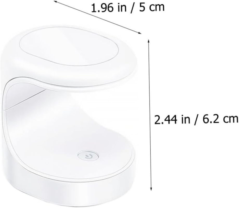 EXQUIMEUBLE Portable Mini Nail Lamp USB Nail Dryer Kit with LED Light Beads for Manicure Material Fast Curing Gel Polish image number 4