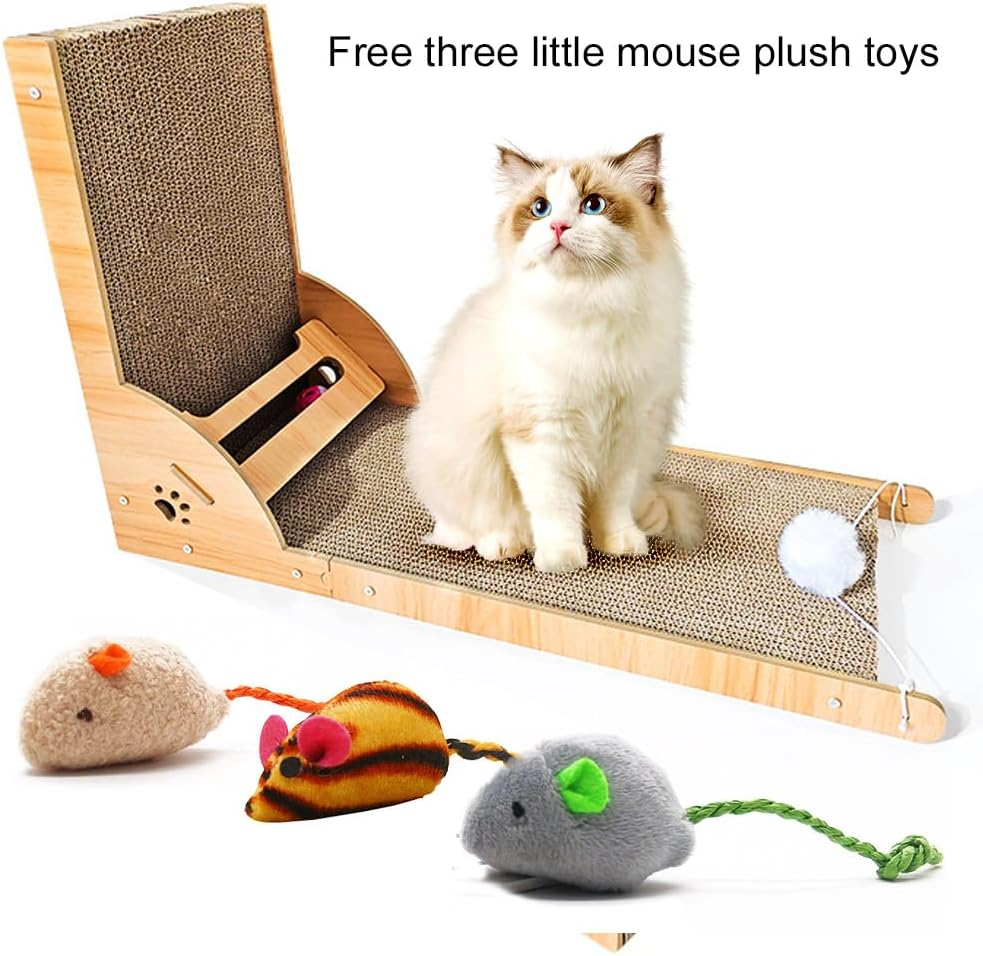 L-Size 25L X 40W X 63H Cat Scratching Board against the Wall to Relieve Boredom and Scratch