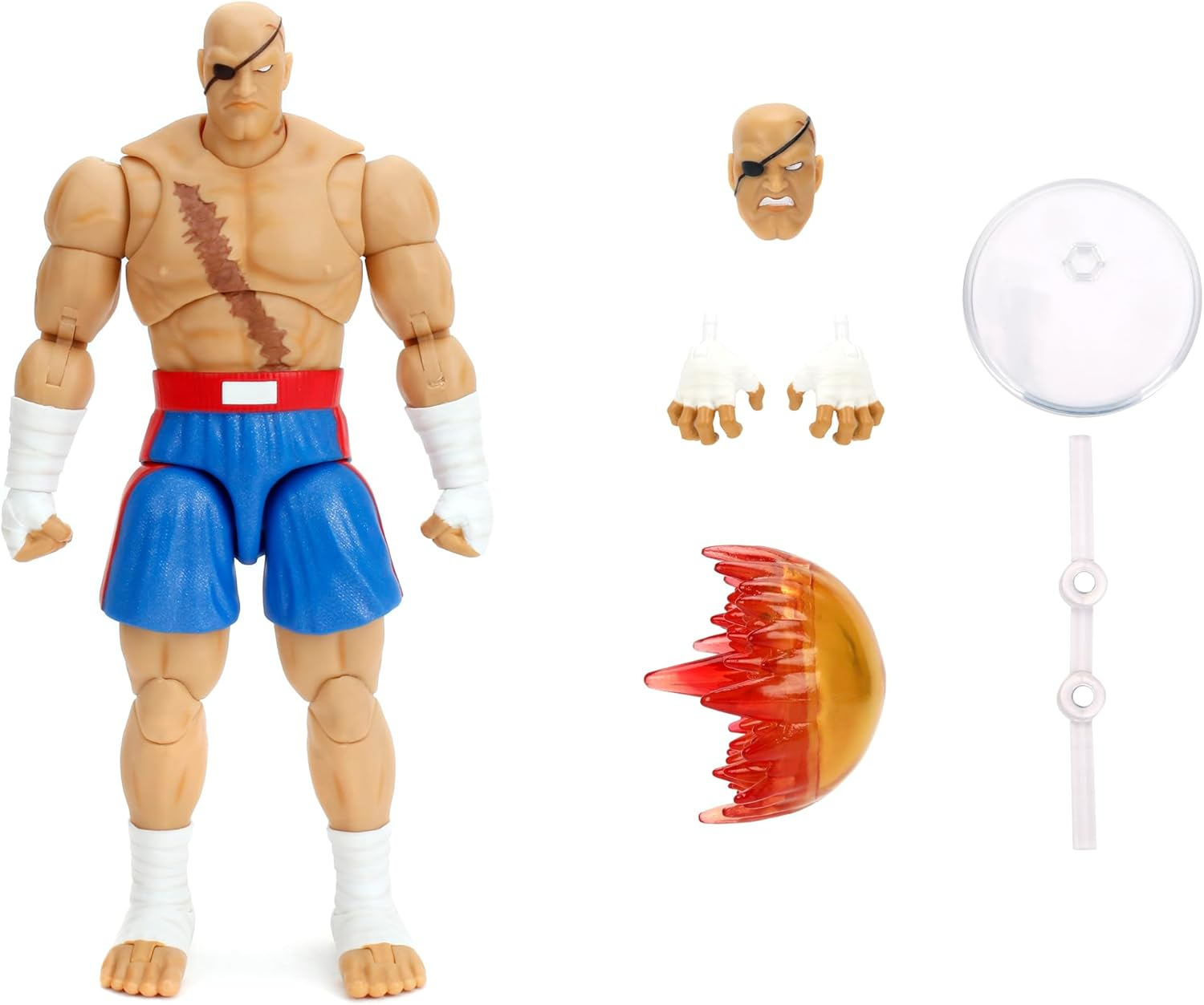 Jada Toys Street Fighter II - 6 Inch Sagat Figure image number 6