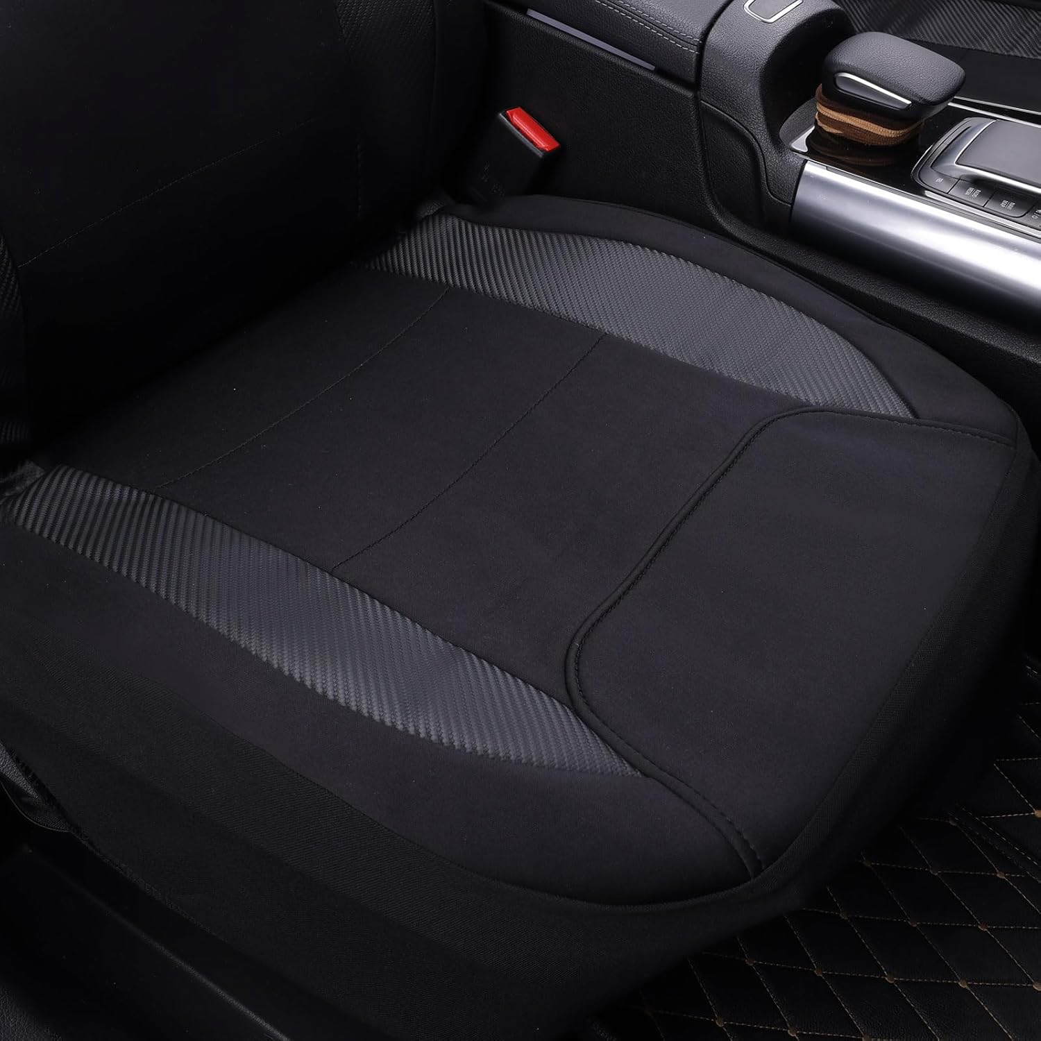 Flying Banner Aquashield Front Car Seat Covers Set Waterproof Water Resistant Arm Rest Shoulder Seatbelt Compatible Truck Protectors Universal Non Slip (Black Neoprene, Front Pair) image number 4