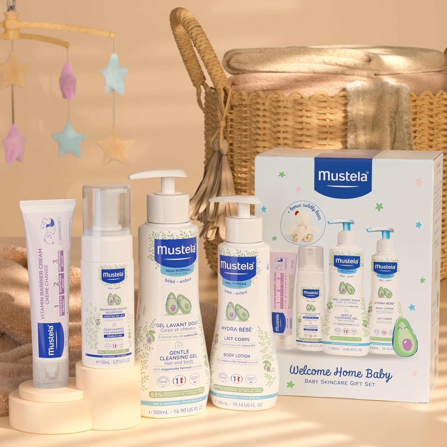 Mustela Welcome Home Baby Set - for Normal Skin - 4 Pc image number 1