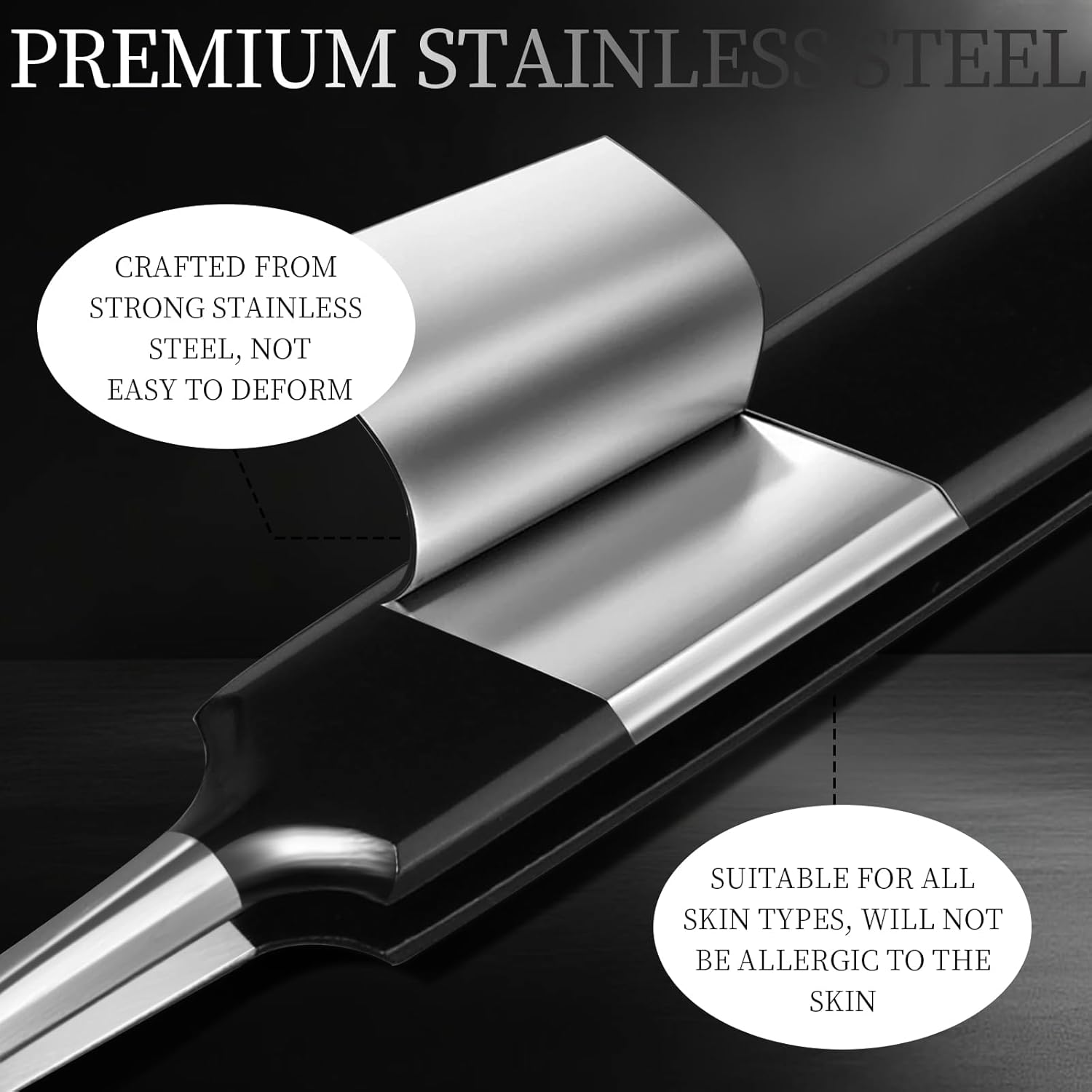 Teenitor Blackhead Remover Tools and Pimple Popper Tool Kit, 9 Pcs Stainless Steel Black Head Remover for Face Tool Pimple Extractor Tool for Blackhead, Pimple, Ance, Whitehead, Facial Hair image number 6