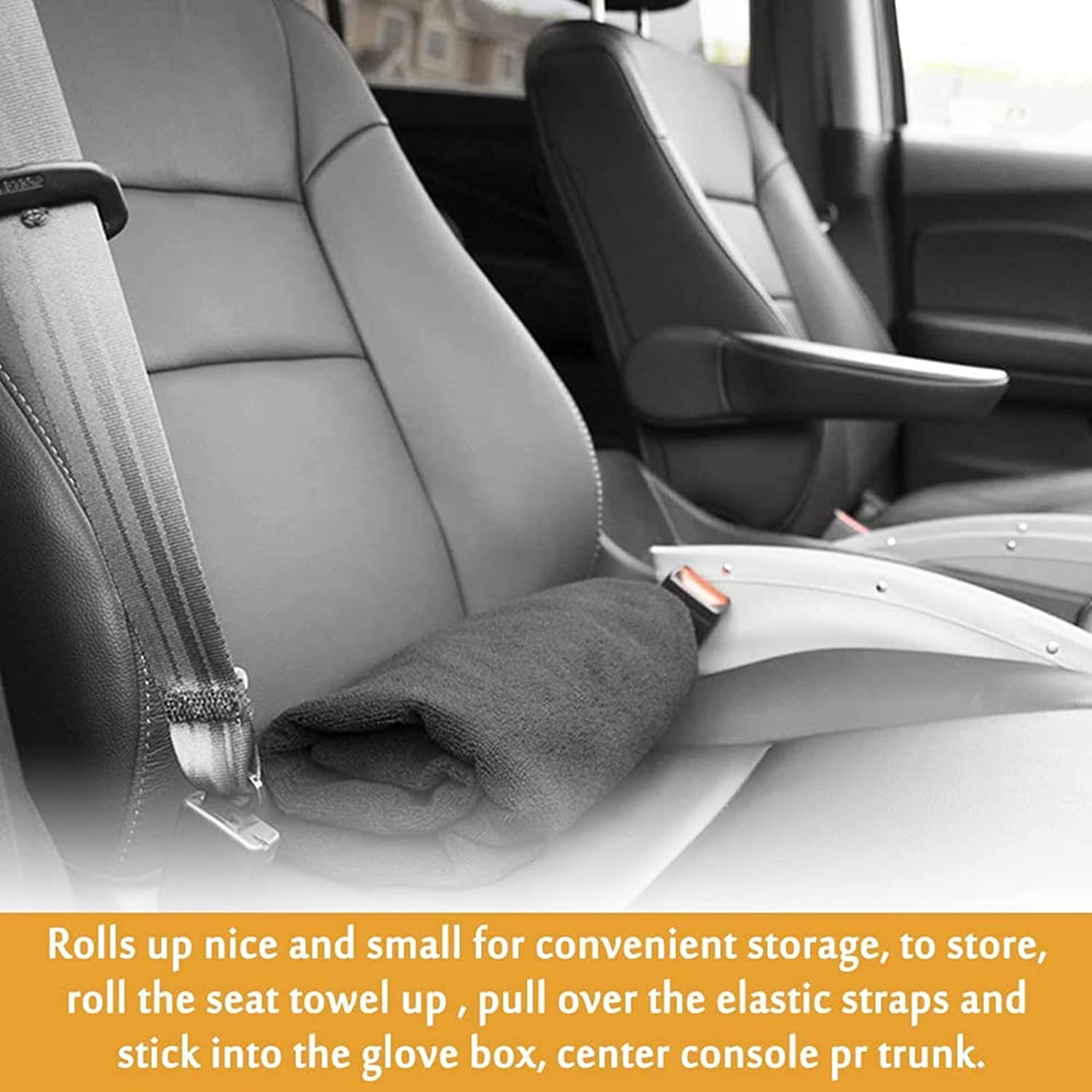 VIYNRAN Waterproof Car Seat Cover, Universal Front Seat Cover Made of Durable Sweat Towel,Absorbent Sweat, Machine Washable, Non-Slip, Single Seat Protector with Elastic Cords for All Car