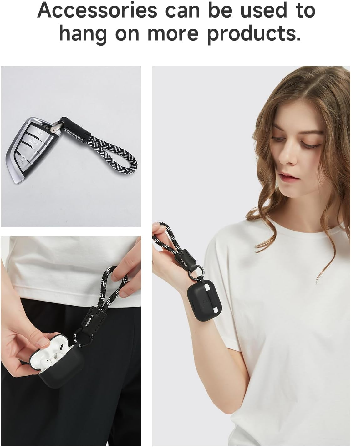 Project-Cb Phone Finger Ring Strap 1,Phone Tether Tab 2,Phone Lanyard,Phone Strap,Key Chain,Key Ring 2,Charms for Phone Case,Phone Accessories image number 3