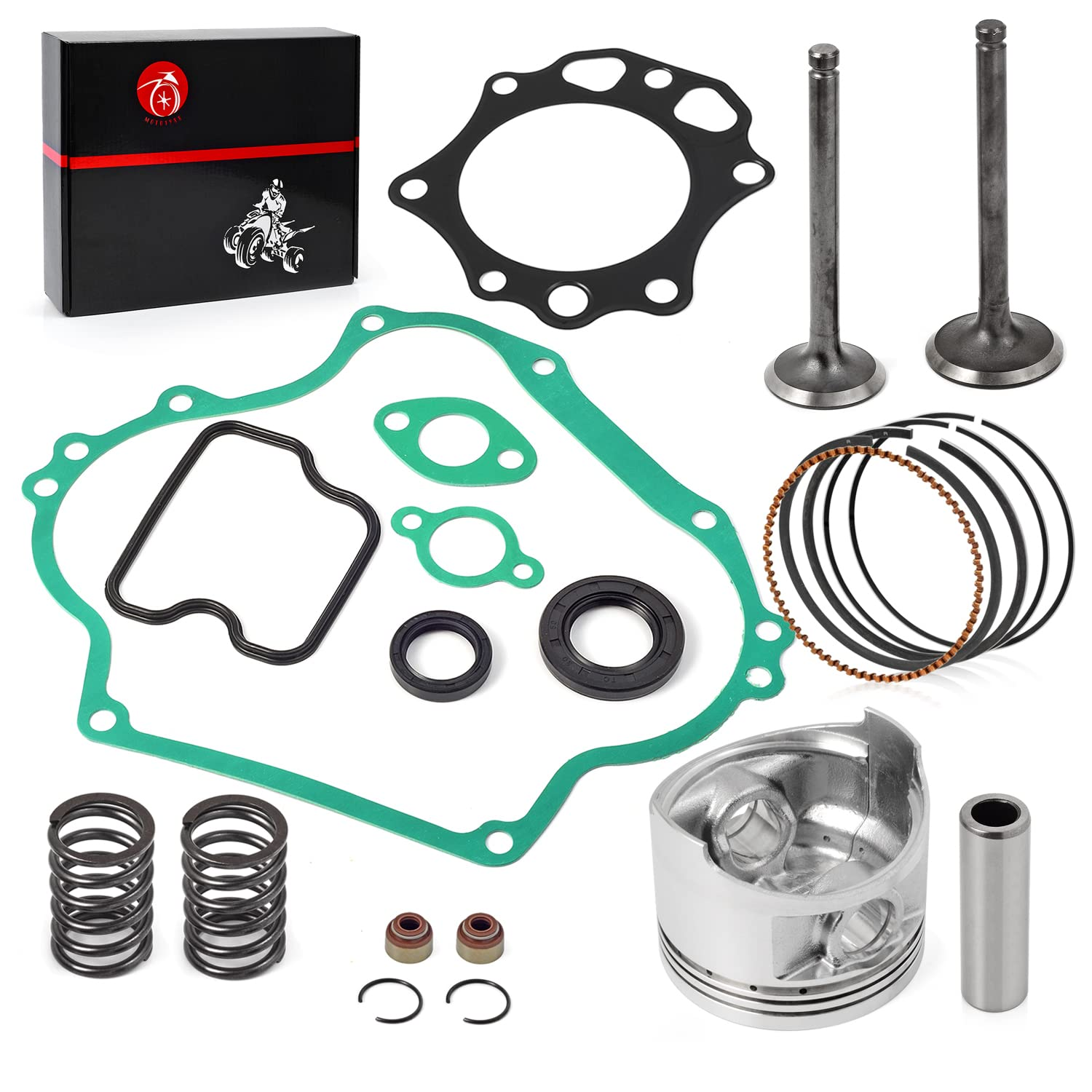 290Cc FE290 Engine Rebuild Kit Oversize 0.25Mm Piston & Ring Gasket Seal Intake Exhaust Valve Compatible with Club Car Golf Cart DS Predent 1016447 1016448 1023047-01 image number 2