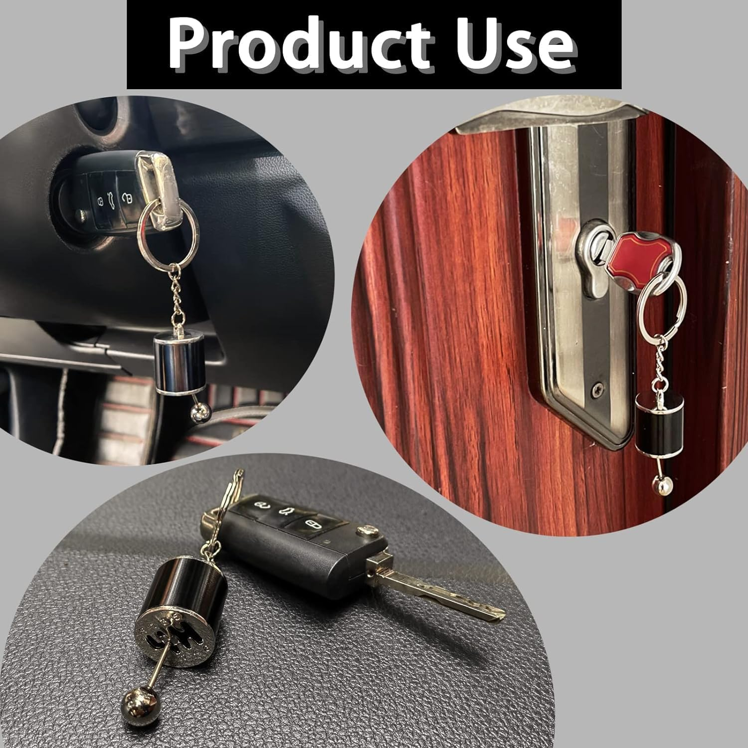 WEZCHUGHAOL Gear Shifter Keychain Gifts for Drivers Racer Bus Truck Driver Chauffeur Mini Car Parts Accessories Gifts image number 3