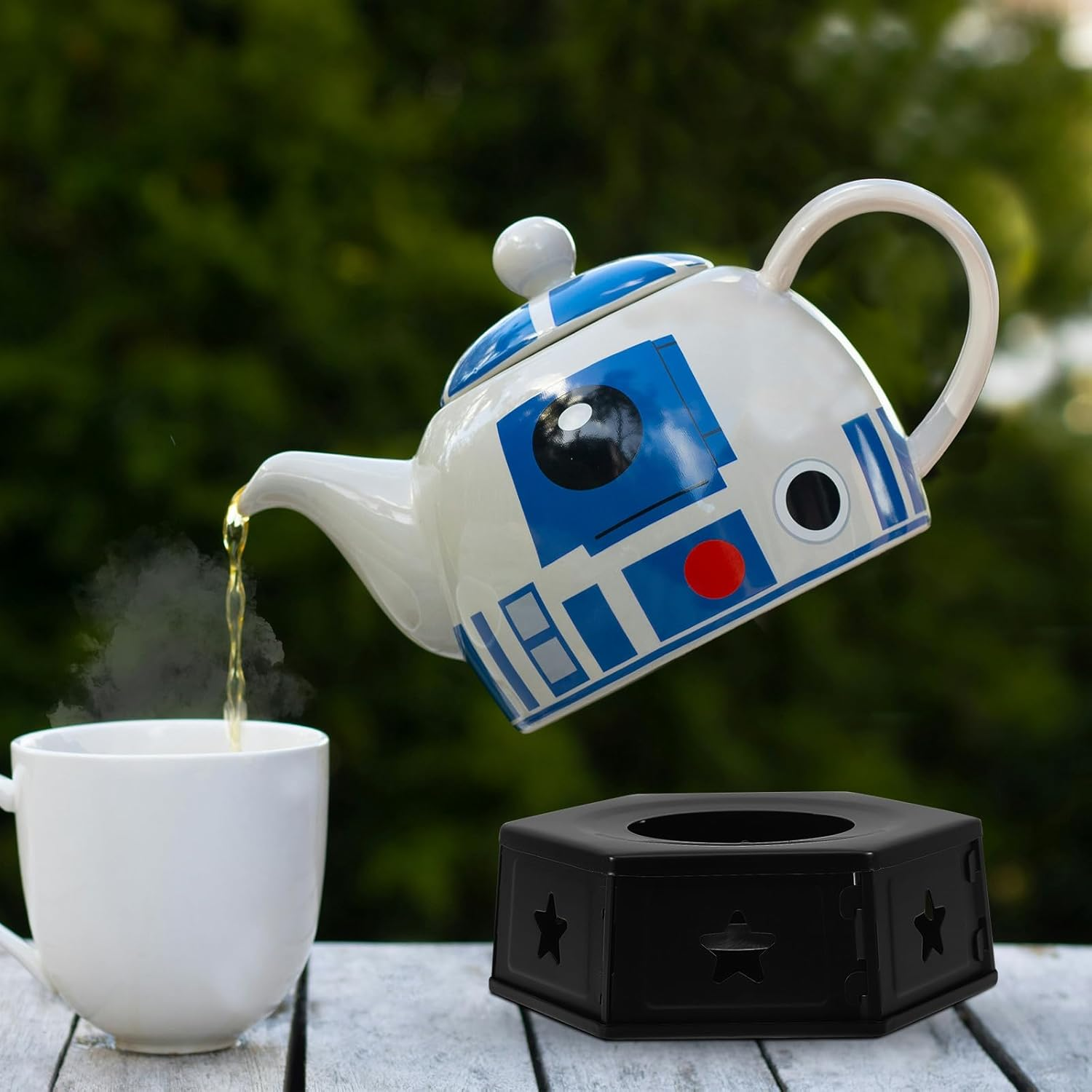 Ipetboom Portable Stainless Steel Hollow Tea Warmer Base Detachable Metal Teapot Holder Heater for Home Coffee and Tea Accessories image number 1