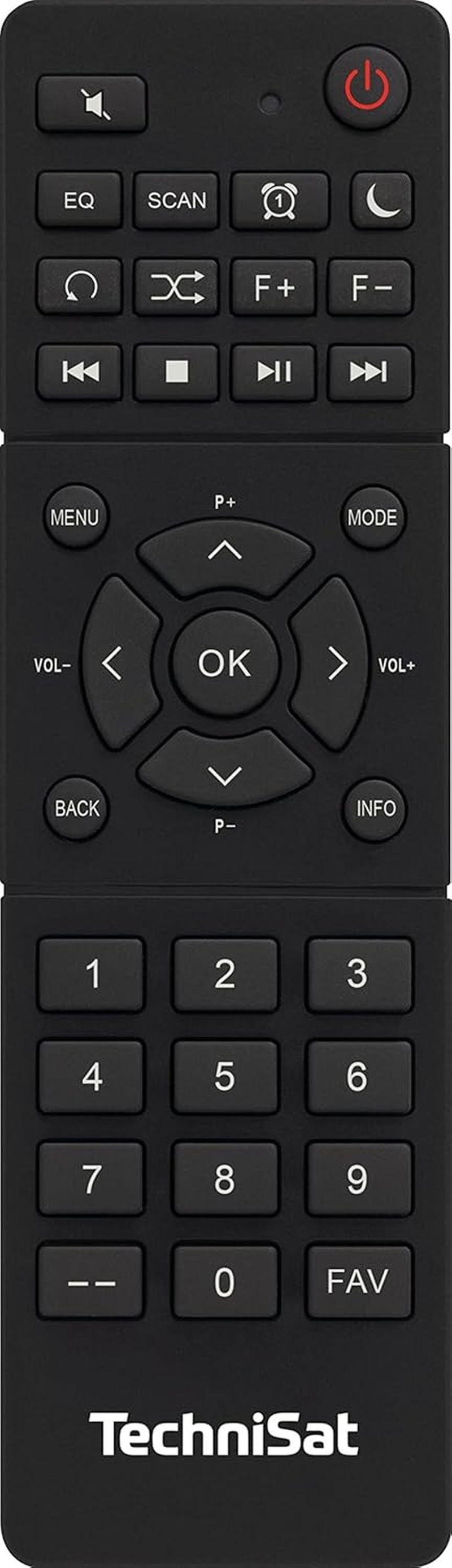 Technisat DIGITRADIO 10 IR &ndash; DAB+ and Internet Radio Adapter (WLAN, Color Display, Bluetooth, Remote Control, Alarm Clock, Suitable for Upgrading Existing Hi-Fi Systems) Black/Silver image number 3