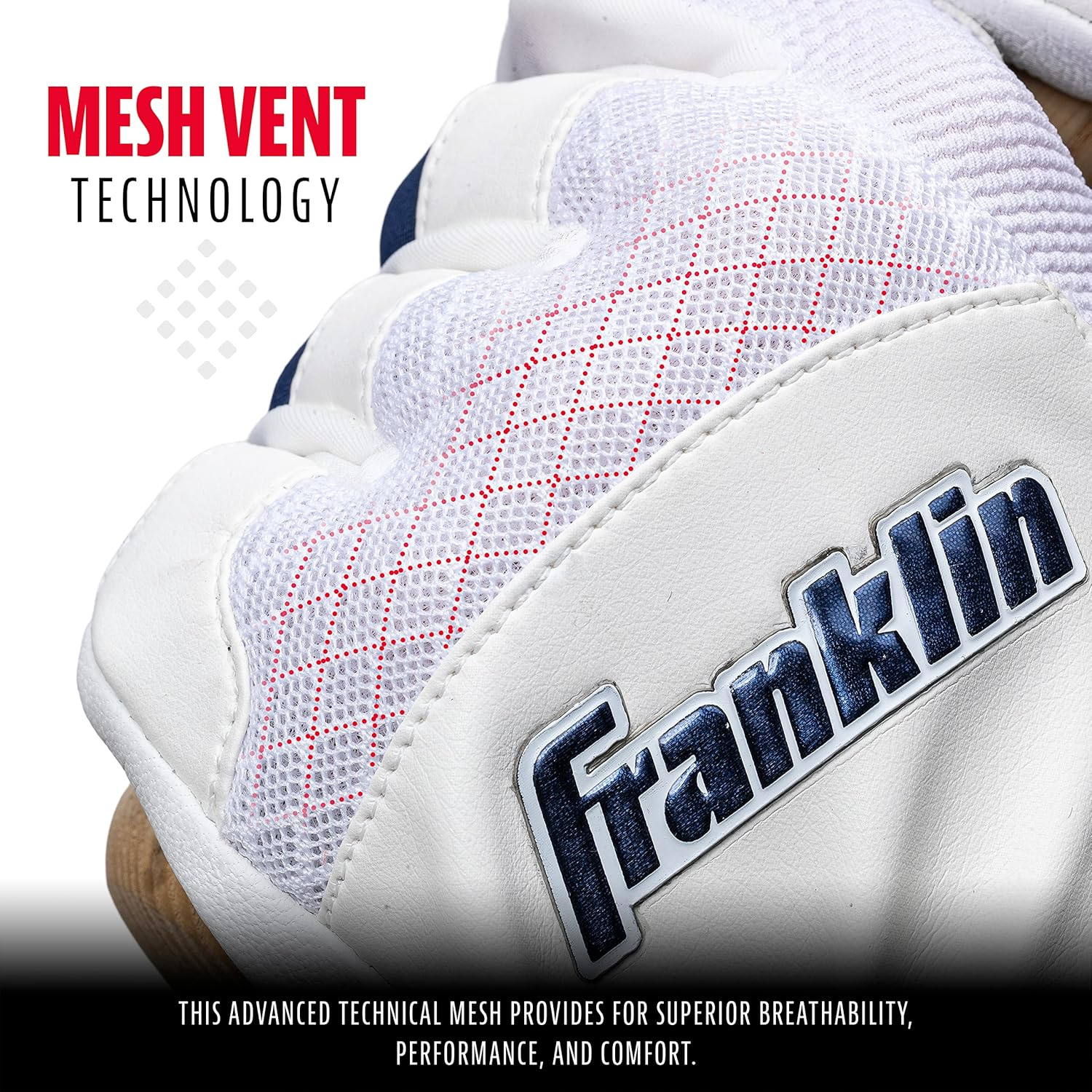 Franklin Sports MLB Shok-Sorb X Batting Gloves image number 2