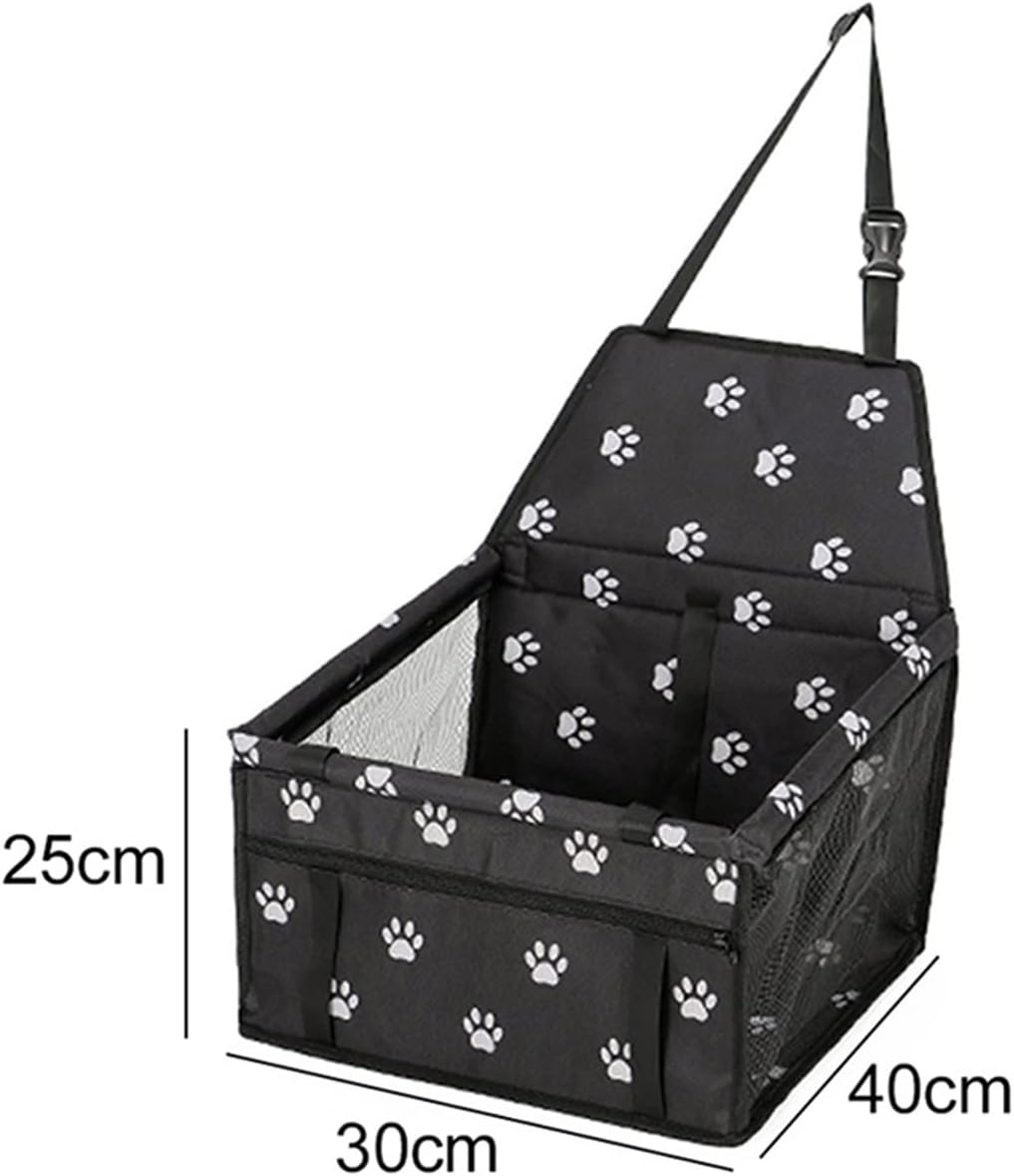 Dog Car Seat Cover Pet Dog Carrier Car Seat Cover Cushion Carry Dog Bag Car Travel Folding Hammock Dog Hammock(Color:Blue) - Blue image number 2