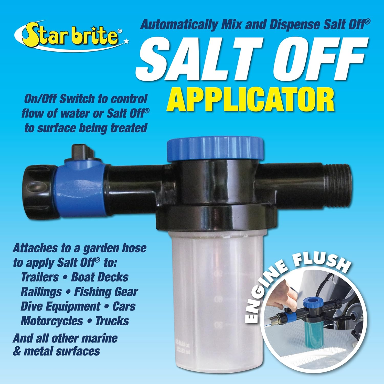 Star Brite Salt off Protectant W/Ptef - Salt Remover, Corrosion Inhibitor & Motor Flush image number 1