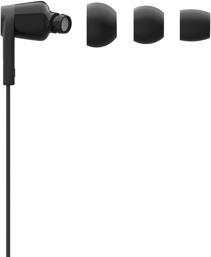 Belkin Rockstar USB-C Headphones for Samsung Galaxy Note10, Note10+, S10, S10+, S10E, Google Pixel 3, 3XL, Ipad Pro and More, Black, (G3H0002Btblk), S, M, and L - White image number 6