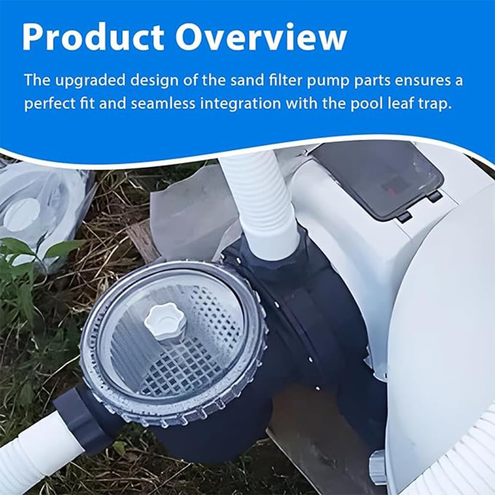 Leaf Trap Cover 11480,Pool Pump Cover Lid with O-Rings and Valve Replacement Parts Work,For Intex Pool Pump11823,26361Ca,26361Eh,26361W,26337Eh,28645Eg,Sf15110,28948Eh,Eco15110-2 image number 3