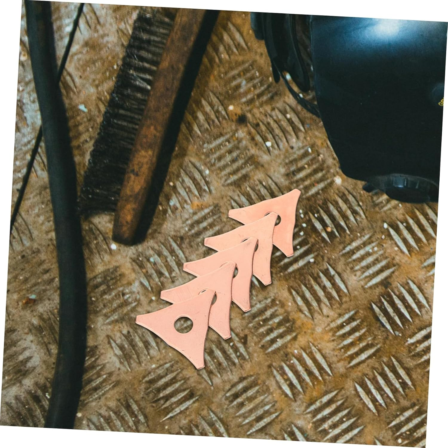 GETAJGHSD 100Pcs Dent Pulling Rings Triangle Washers for Car Spot Welder, Autobody Panel Soldering Repair Tool Set for Automotive Dent Puller Equipment image number 5