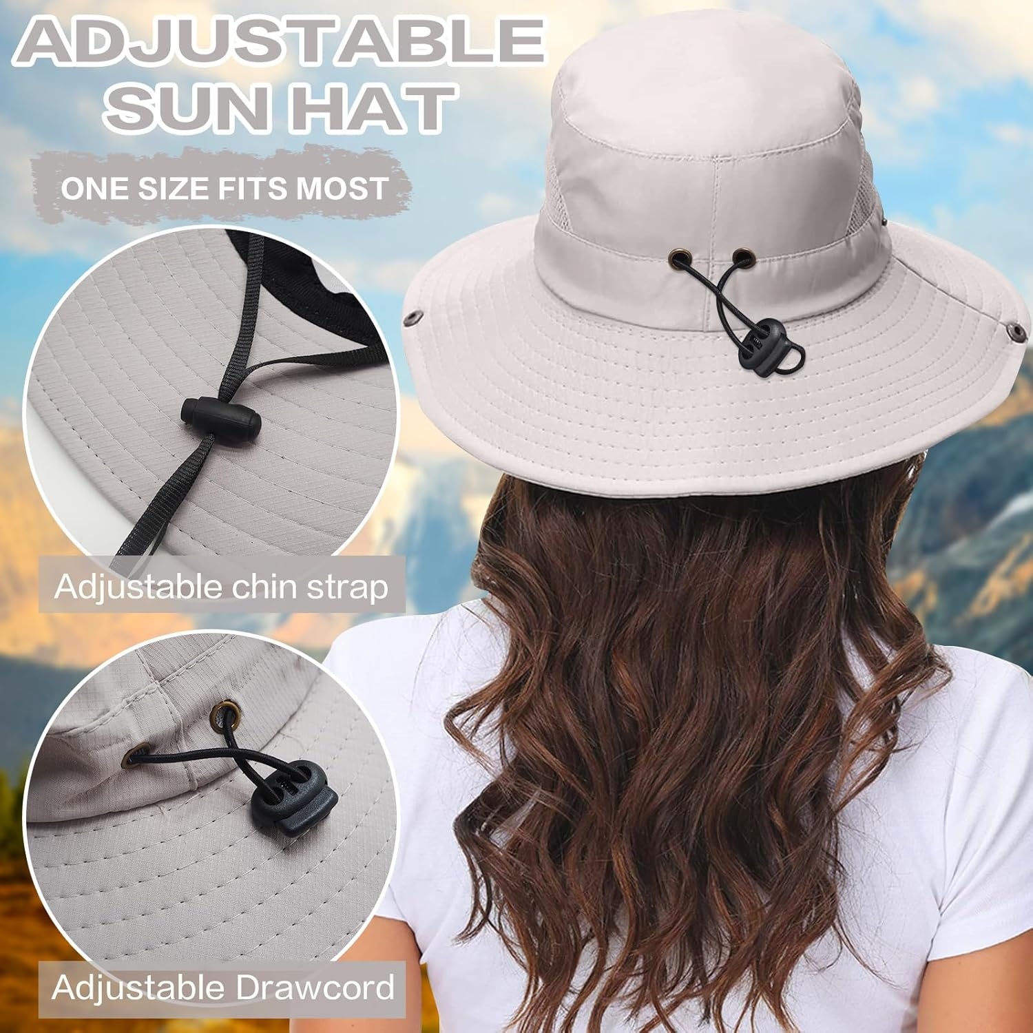 Velado Sun Hat for Men and Women, Wide Brim UV Protection Sun Cap, Waterproof Foldable Bucket Hat for Fishing, Hunting, Hiking, Camping, and Outdoor Adventures image number 6