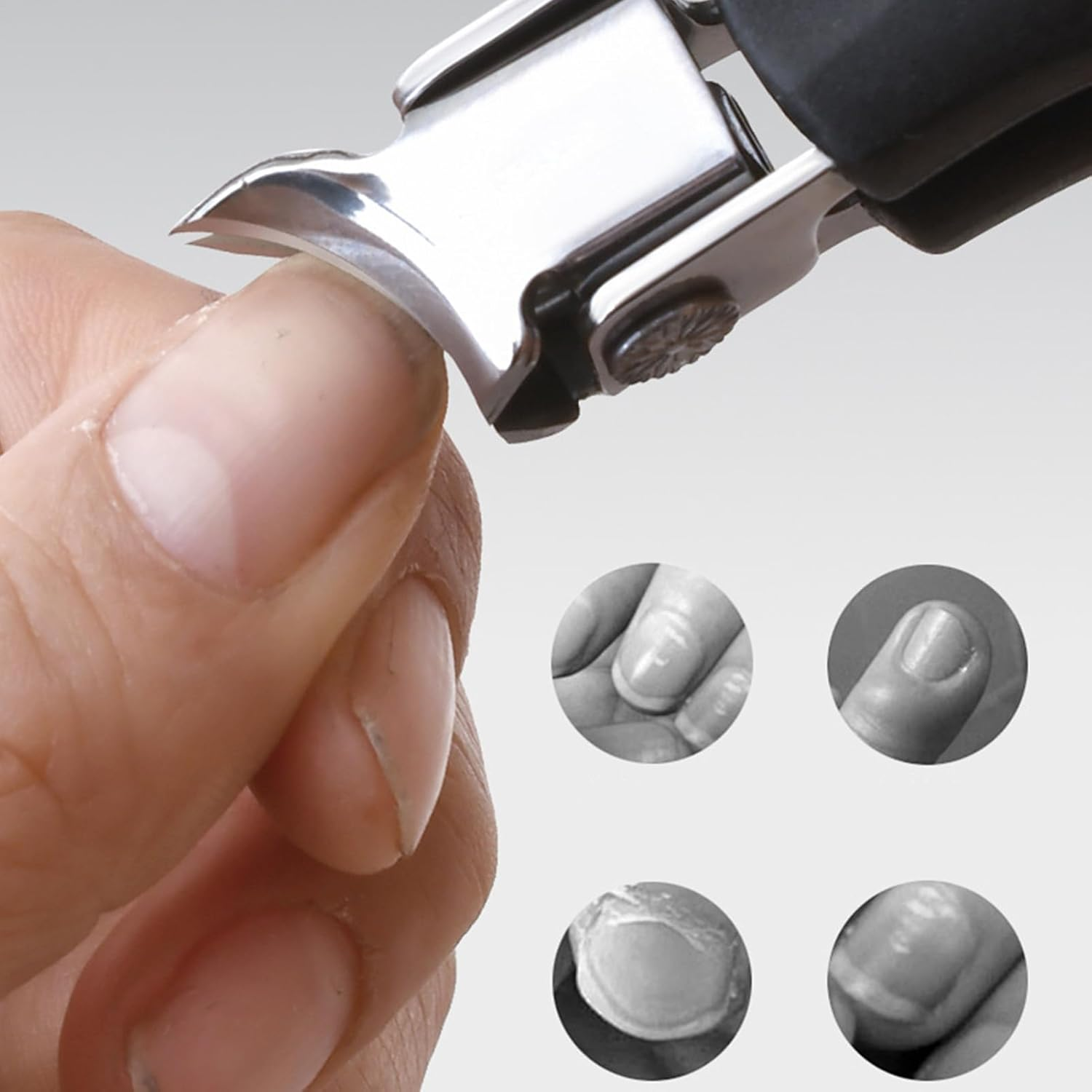 Angled Nail Clippers,Angled Toenail Clippers - Heavy Duty Steel Trimmers for Fingernail Feet Men Women Elderly Travel Grooming Manicure Pedicure - Green image number 6