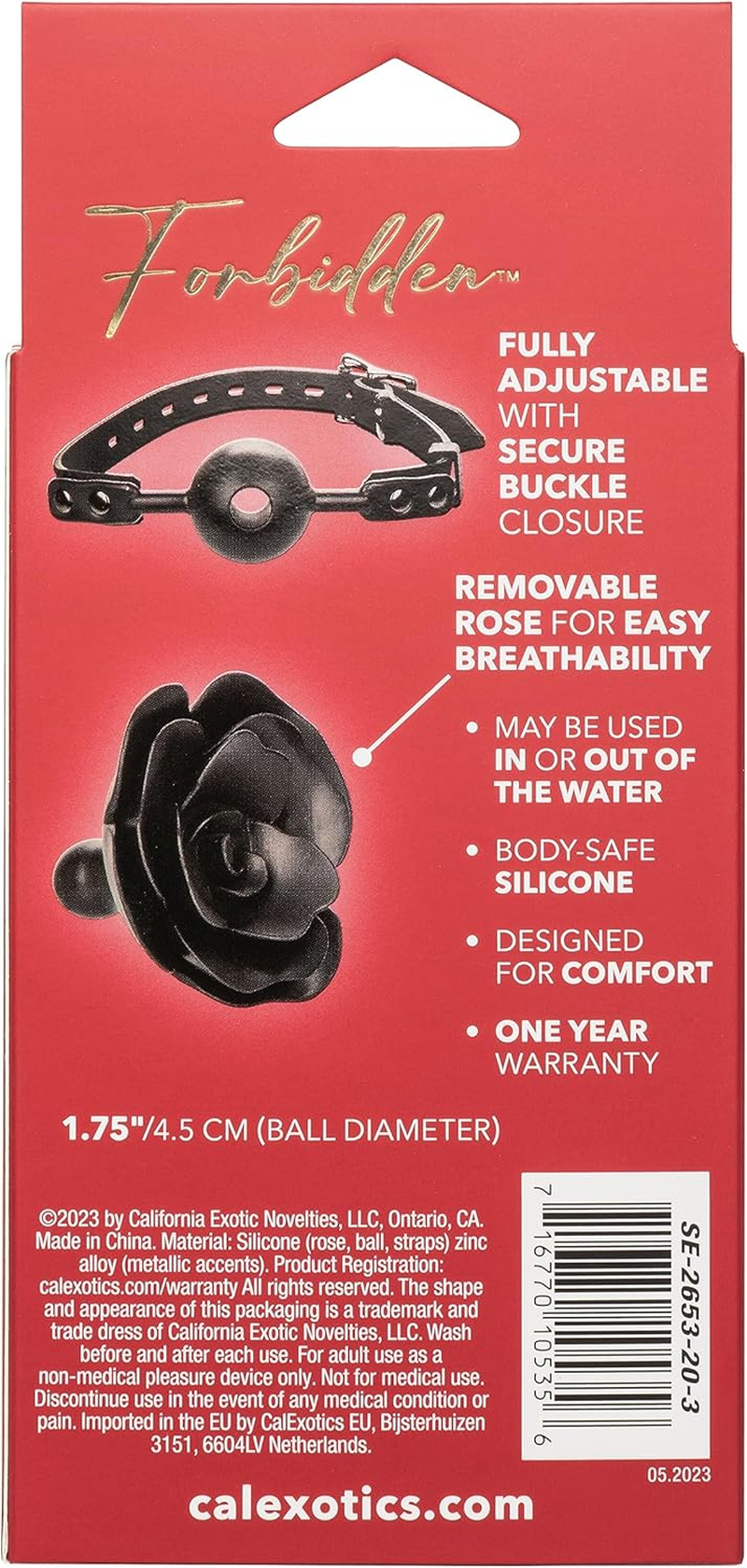 Forbidden Removable Rose Gag image number 5