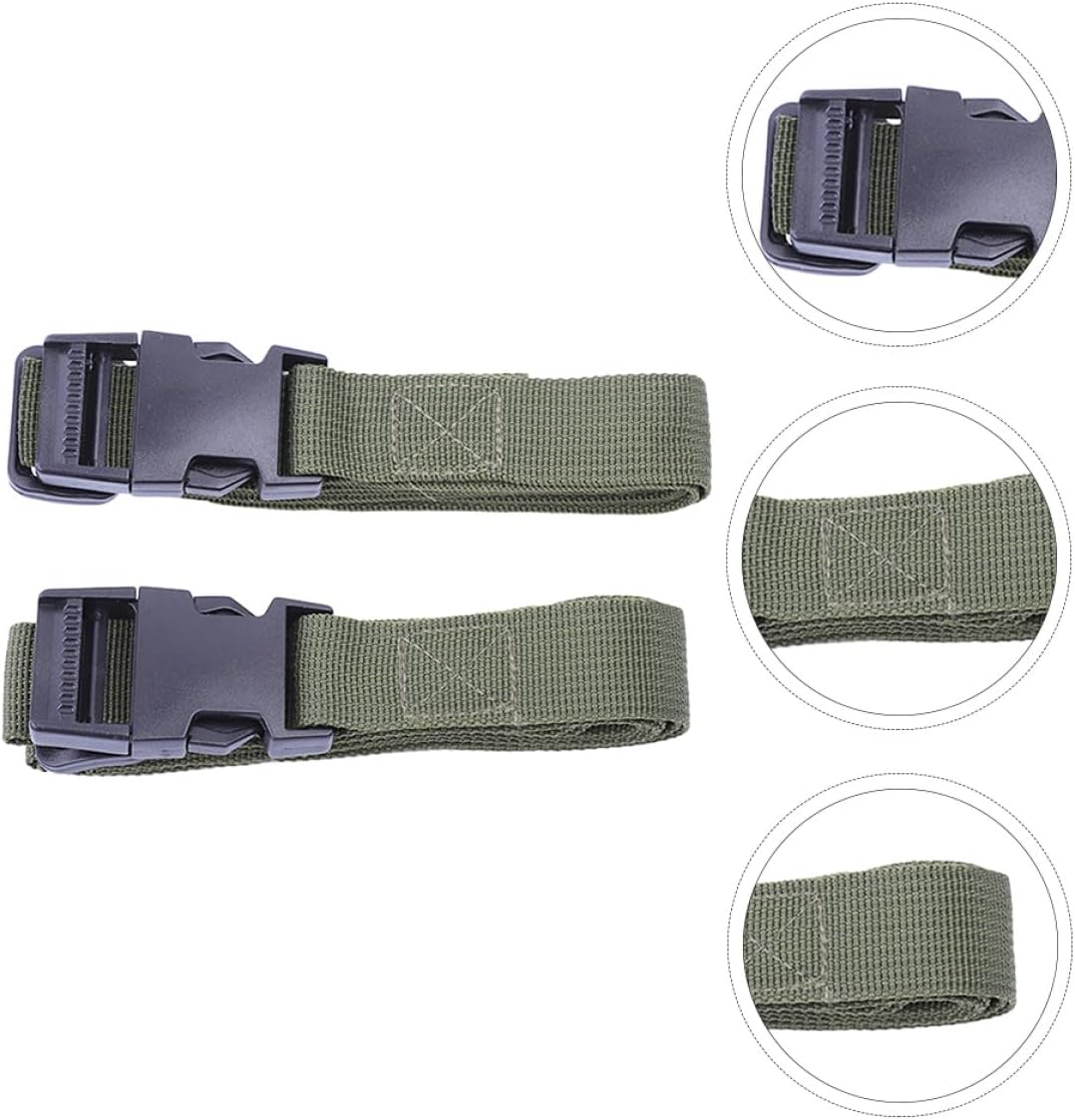 COOPHYA 2Pcs Tie down Straps for Camping and Cargo Securing Practical Nylon Lashing Straps with Buckle Compact Outdoor Gear Accessories for Hiking and Travel