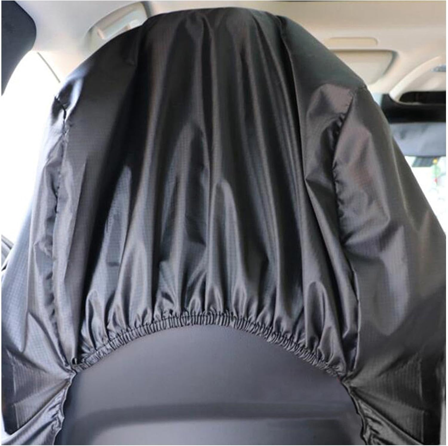 Seat Protector for Car Seats, 2Pcs Universal Car Seat Protectors, Front Seat Covers, Protective Cover, Waterproof, Universal Black Car Seat Cover, Dustproof, Waterproof Fabric image number 4