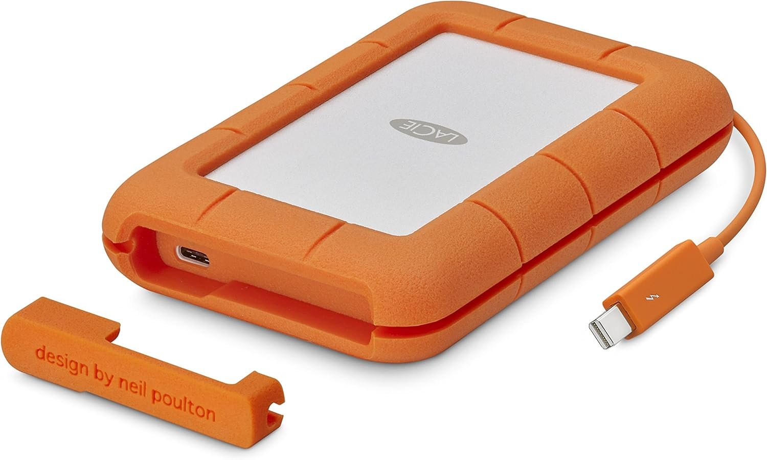 Lacie Rugged USB-C 5TB, Draagbare Externe Harde Schijf, PC Mac Ipad & Iphone, Data Rescue Service (STFR5000800)